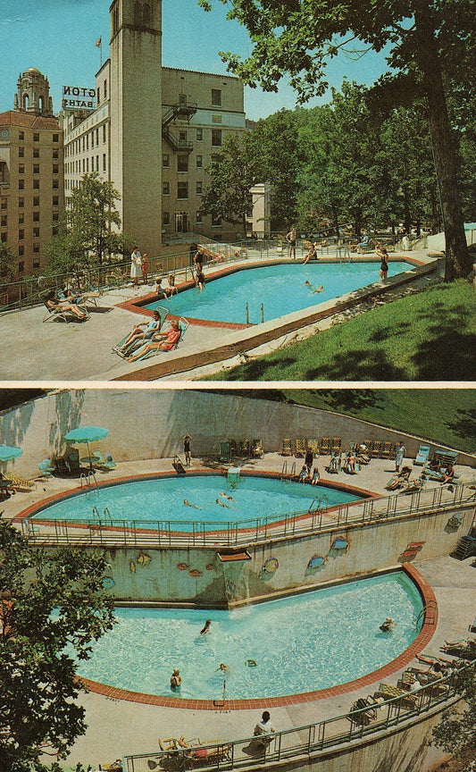 Arlington Complete Resort Hotel Hot Springs National Park Ark Vintage Postcard