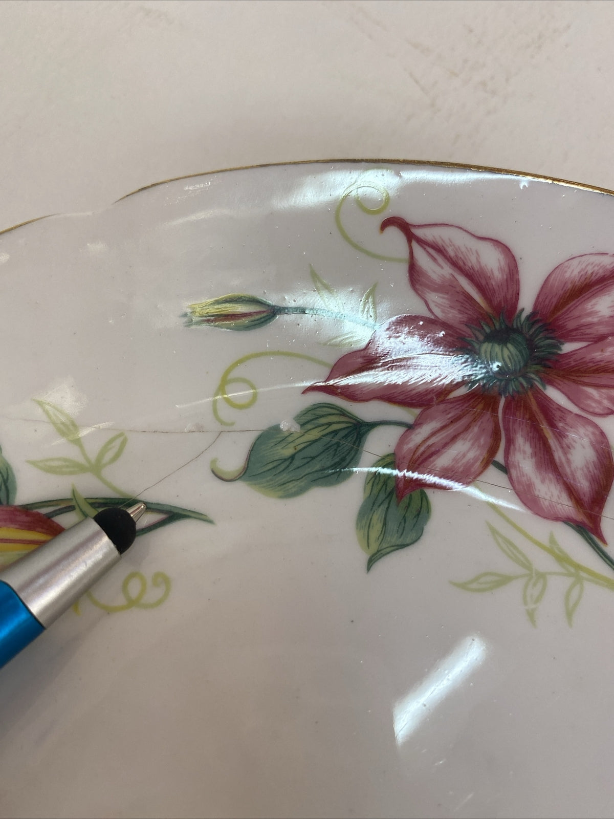 STANLEY FINE BONE CHINA ENGLAND EST 1875 CUPS,SAUCERS & PLATES Set of 4