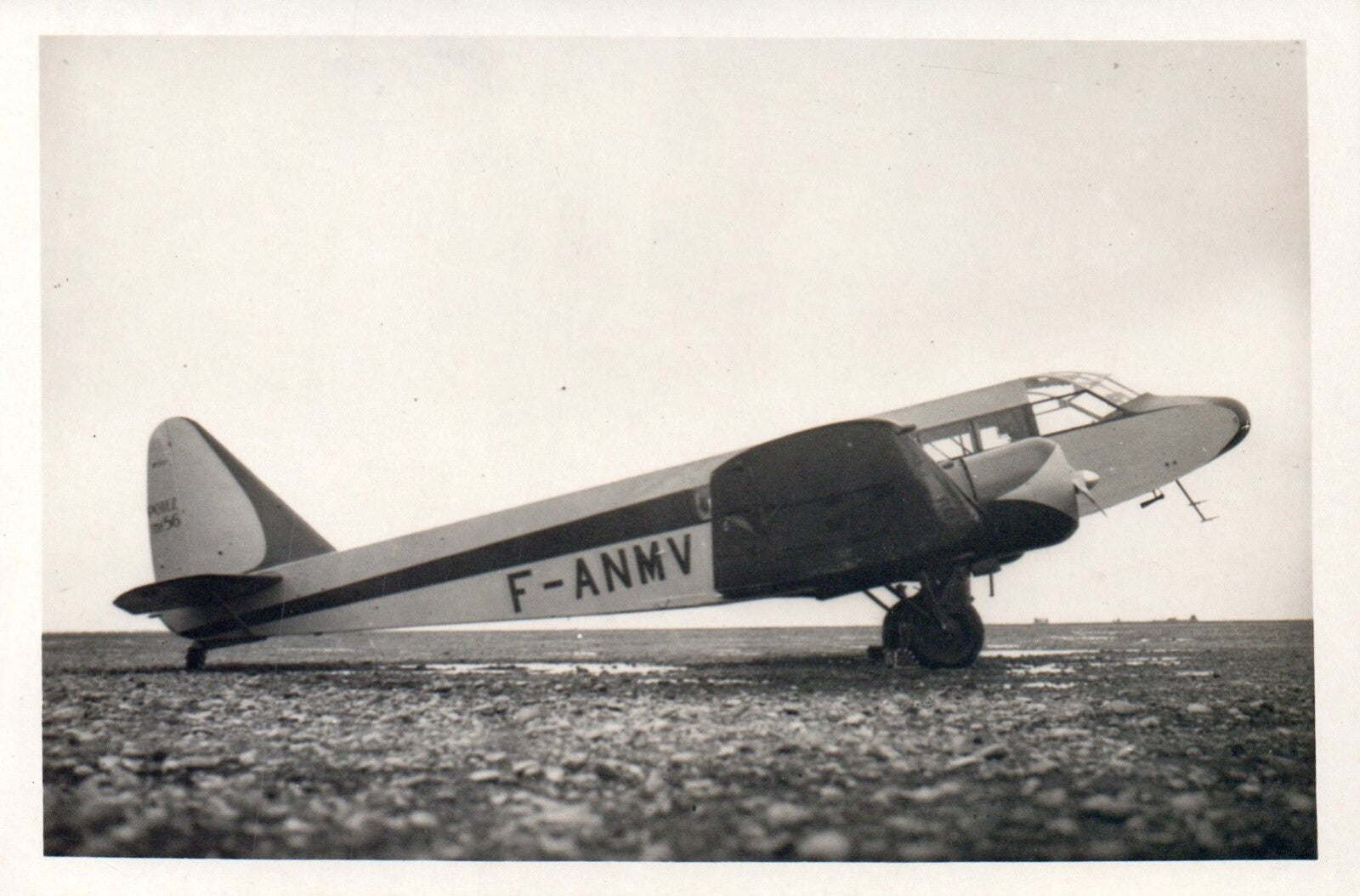 Airplane F-ANMV Vintage Airplane Real Photo Postcard