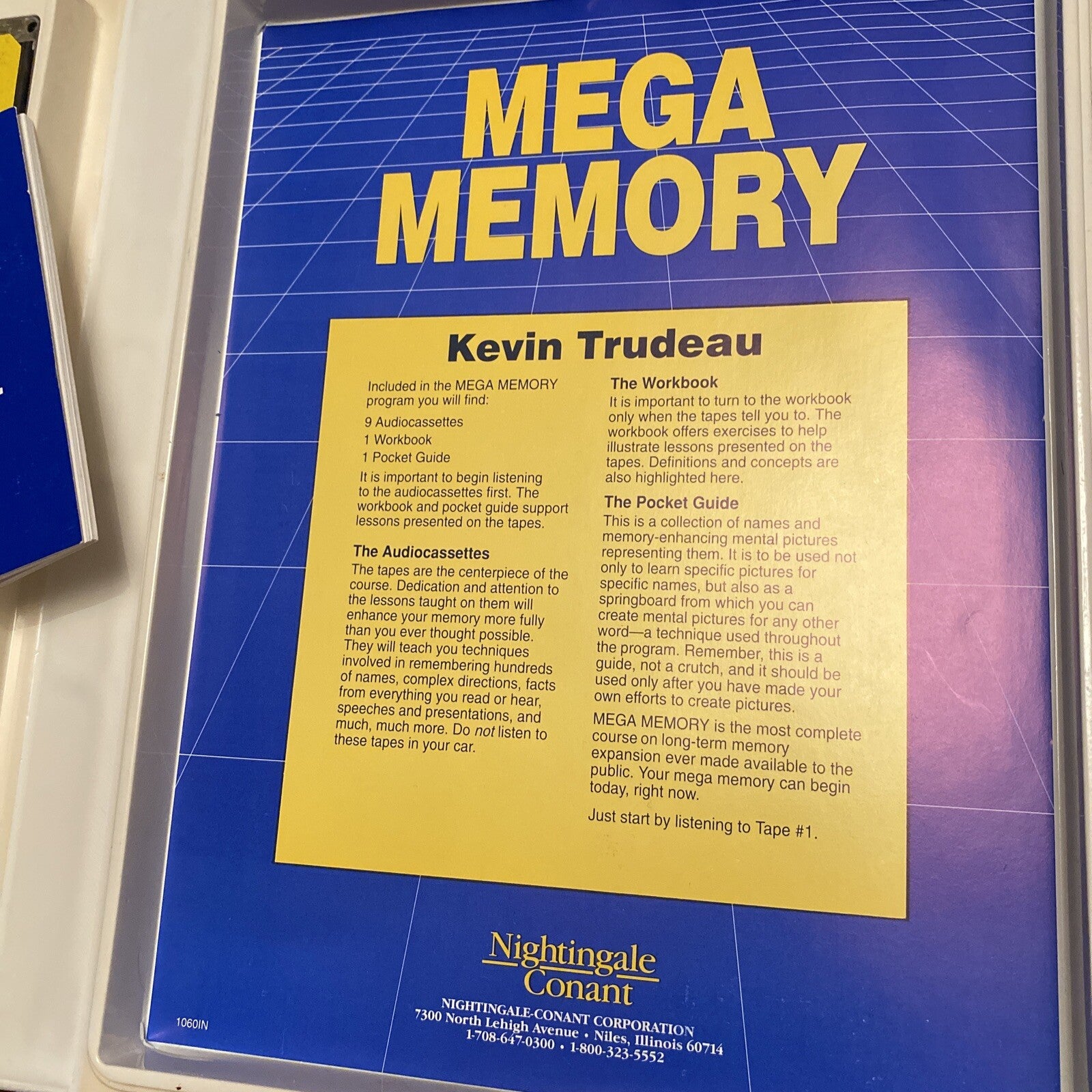 Kevin Trudeau's Mega Memory Cassette Training Tapes Nightengale Conant
