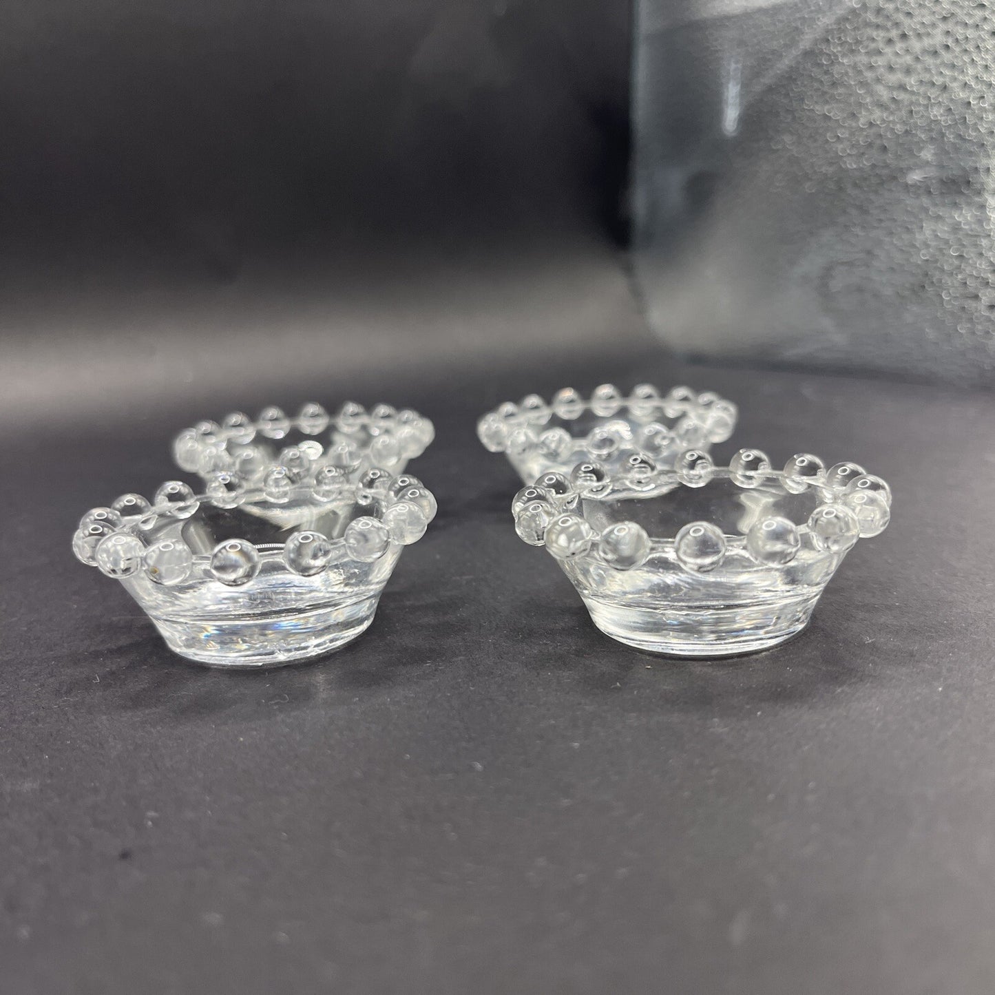 Imperial Glass CANDLEWICK Salt Dips Set Of 4