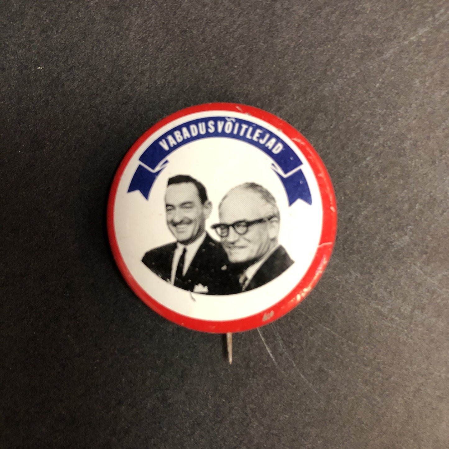 Barry Goldwater (in Estonian) Litho 1-1/8"  Political Pin