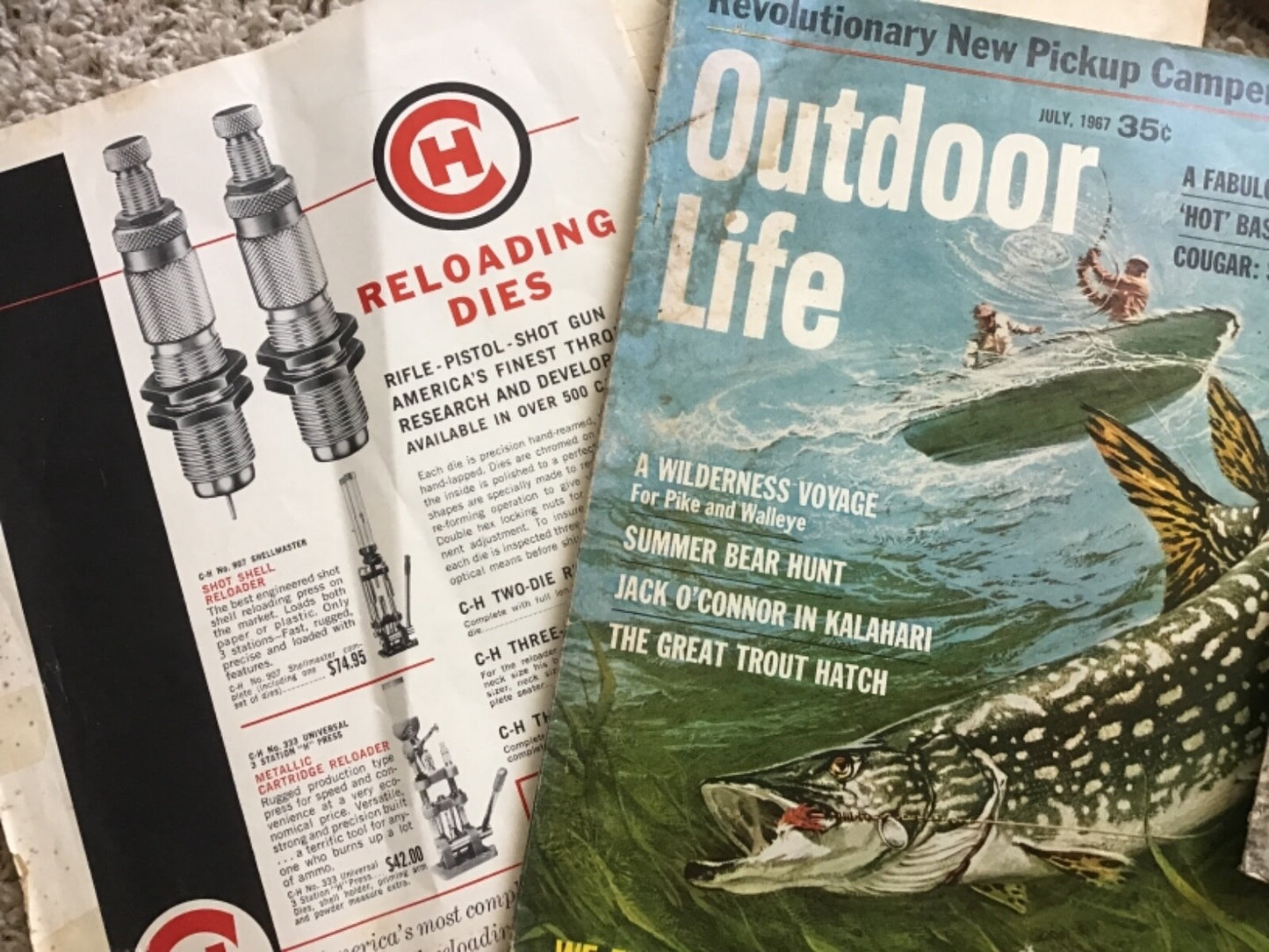 Lot of 7 Vintage Outdoor Field Stream Popular Mechanics Model Aviation Magazines