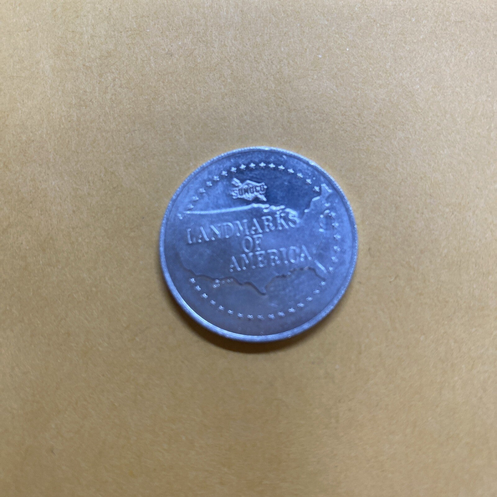 Vintage Niagara Falls NY Sunoco Oil Commemorative Token Landmarks America Line