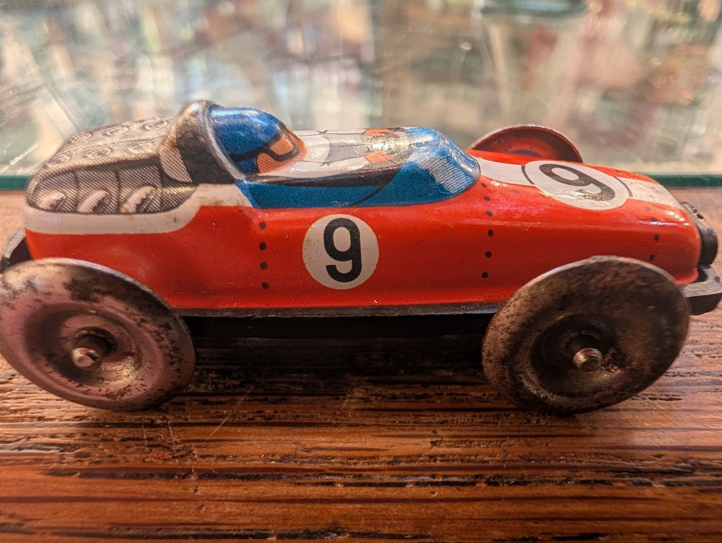 Vintage Tin Race Car Litho W. Germany Speed Racer 9