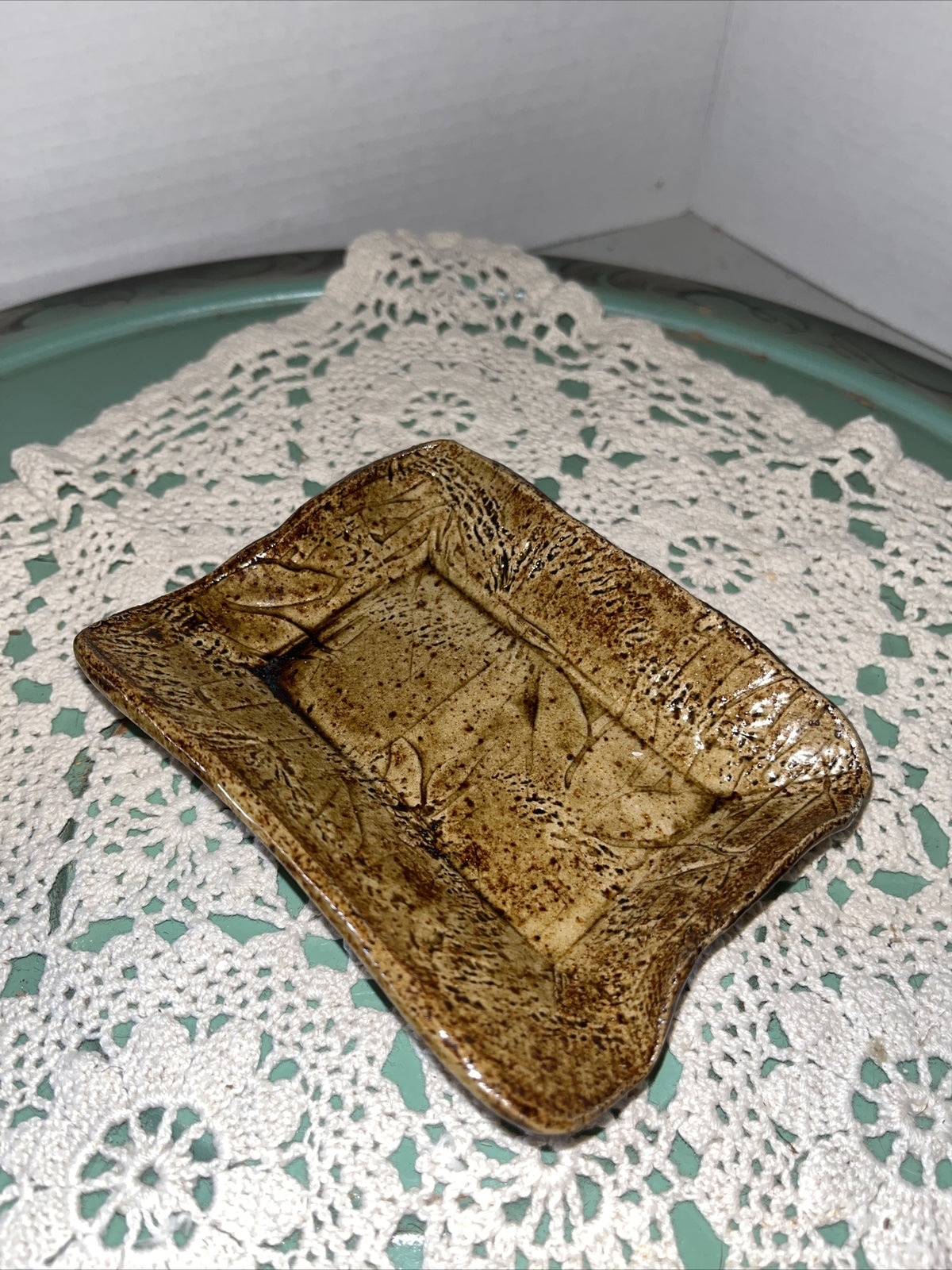 Studio Art Pottery Trinket Dish / Soap Dish  USA Made