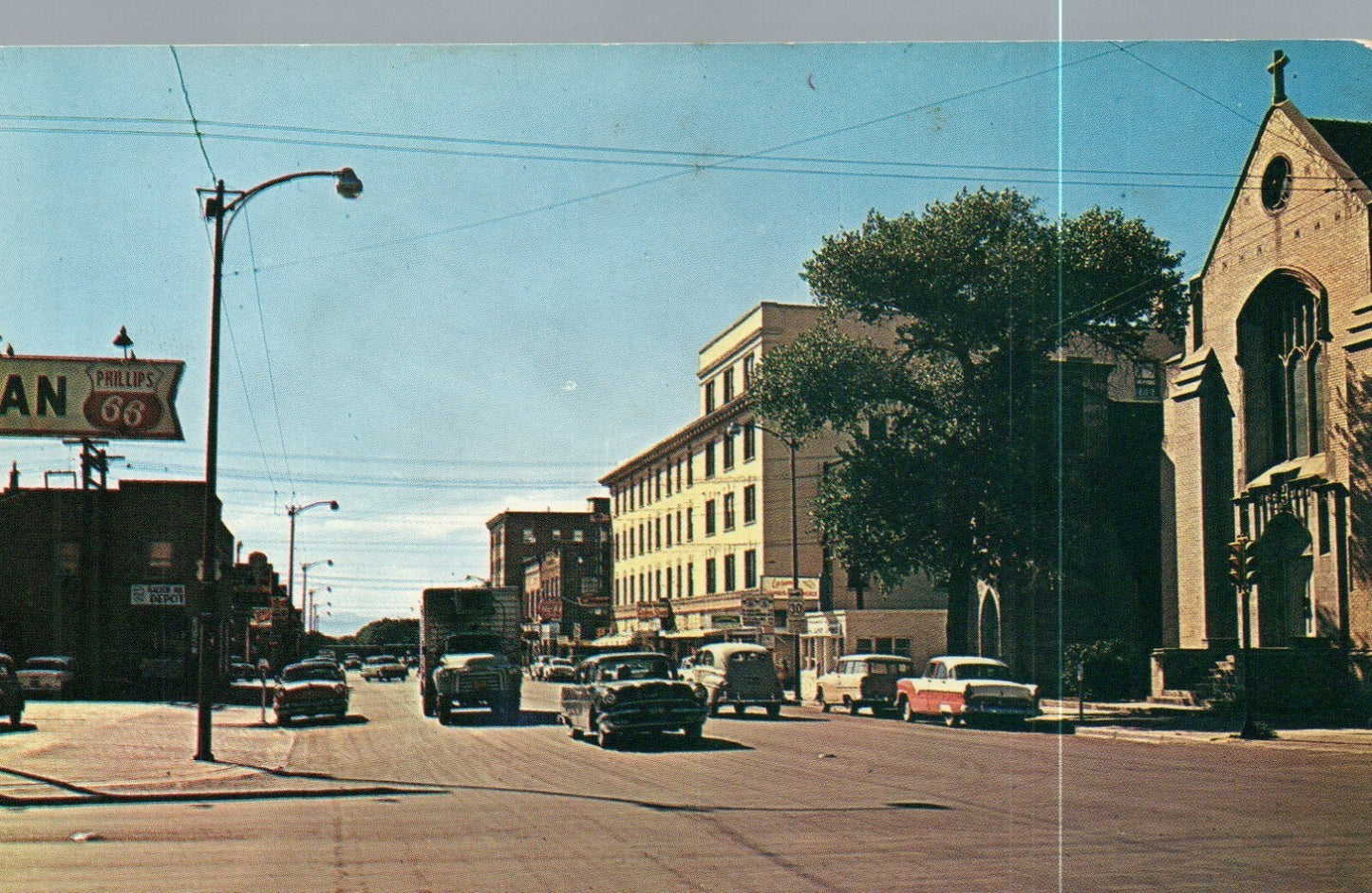 City Of Laramine Business District Wyoming WY Postcard