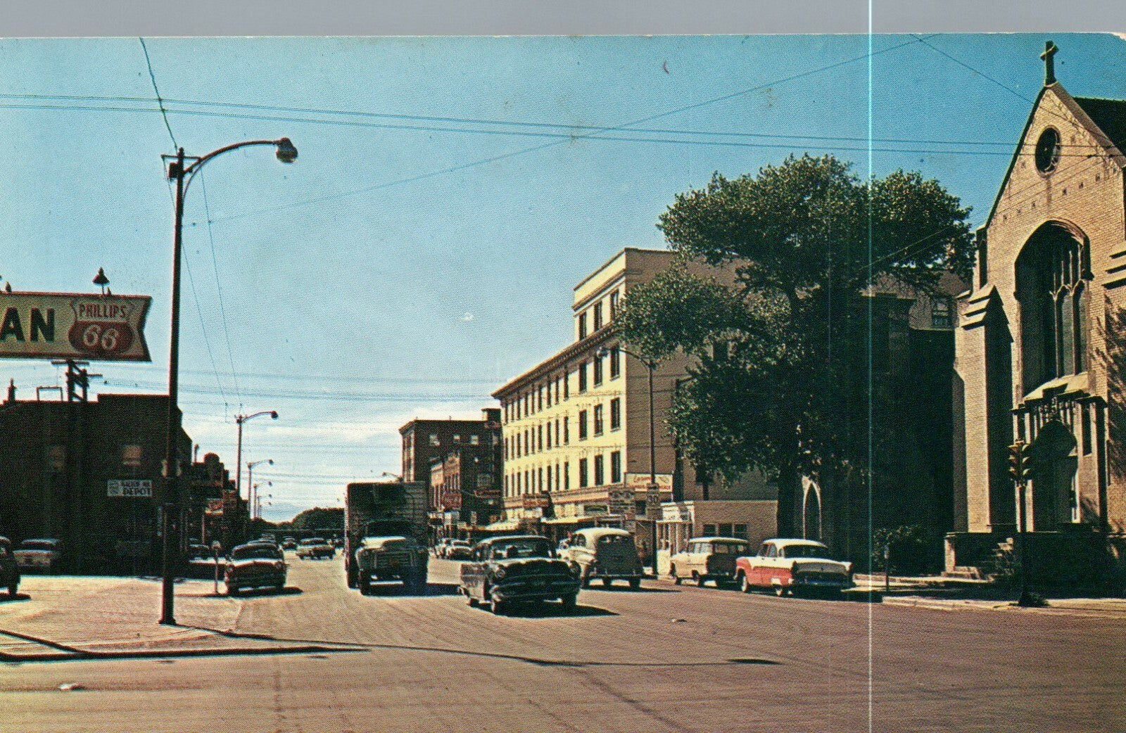 City Of Laramine Business District Wyoming WY Postcard