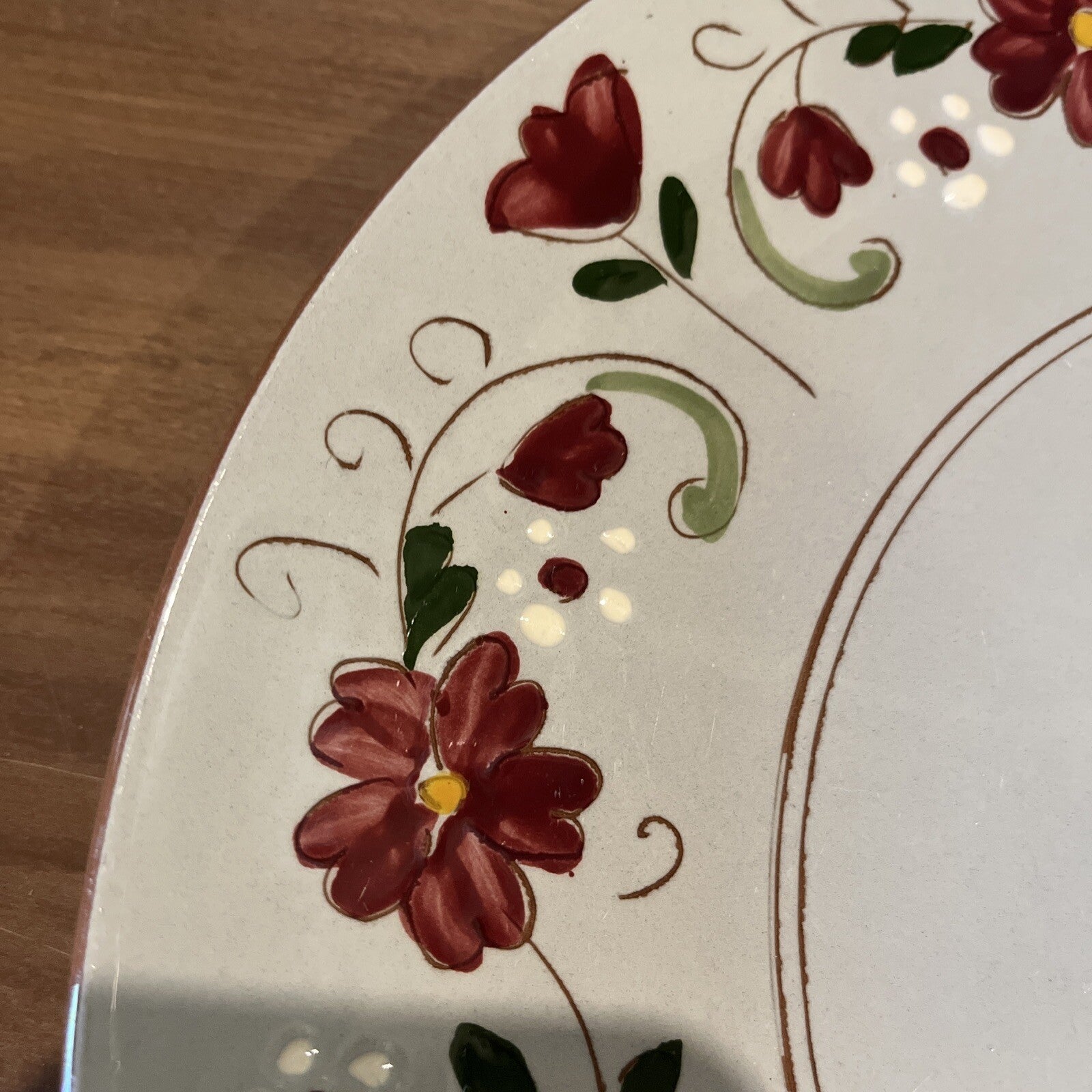 Stangl Pottery Garland Pattern 12 1/4" Chop/Serving Plate/Platter Vintage