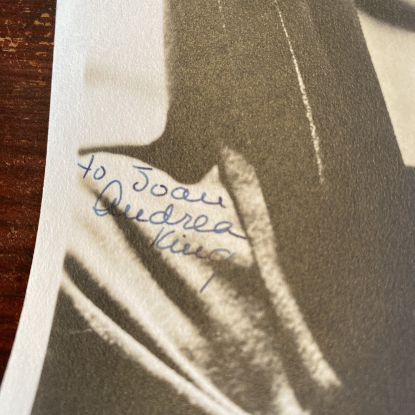 RARE AUTOGRAPHED INK Real PHOTO Andrea King Personalized Signed 5 x 7 Movie Star