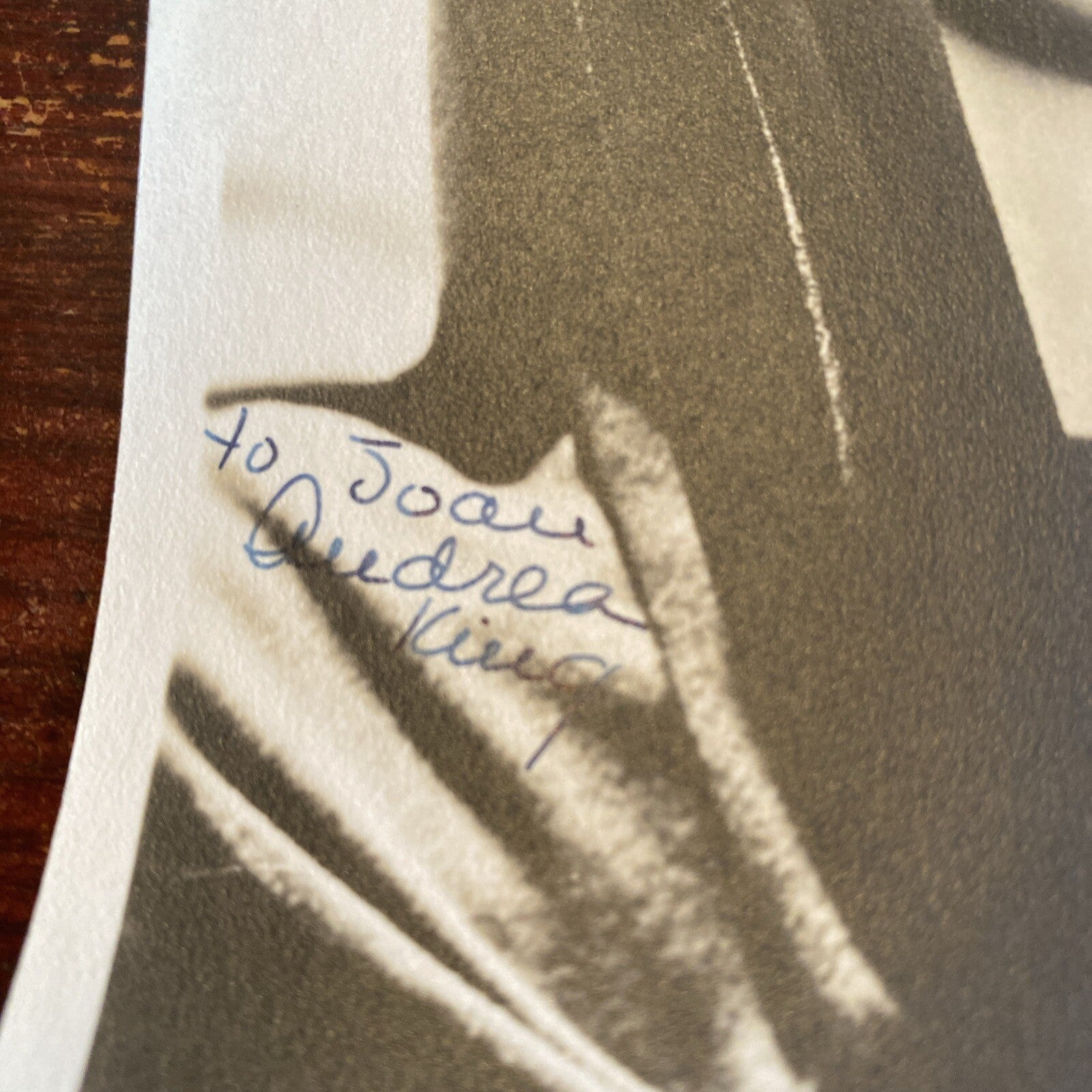 RARE AUTOGRAPHED INK Real PHOTO Andrea King Personalized Signed 5 x 7 Movie Star