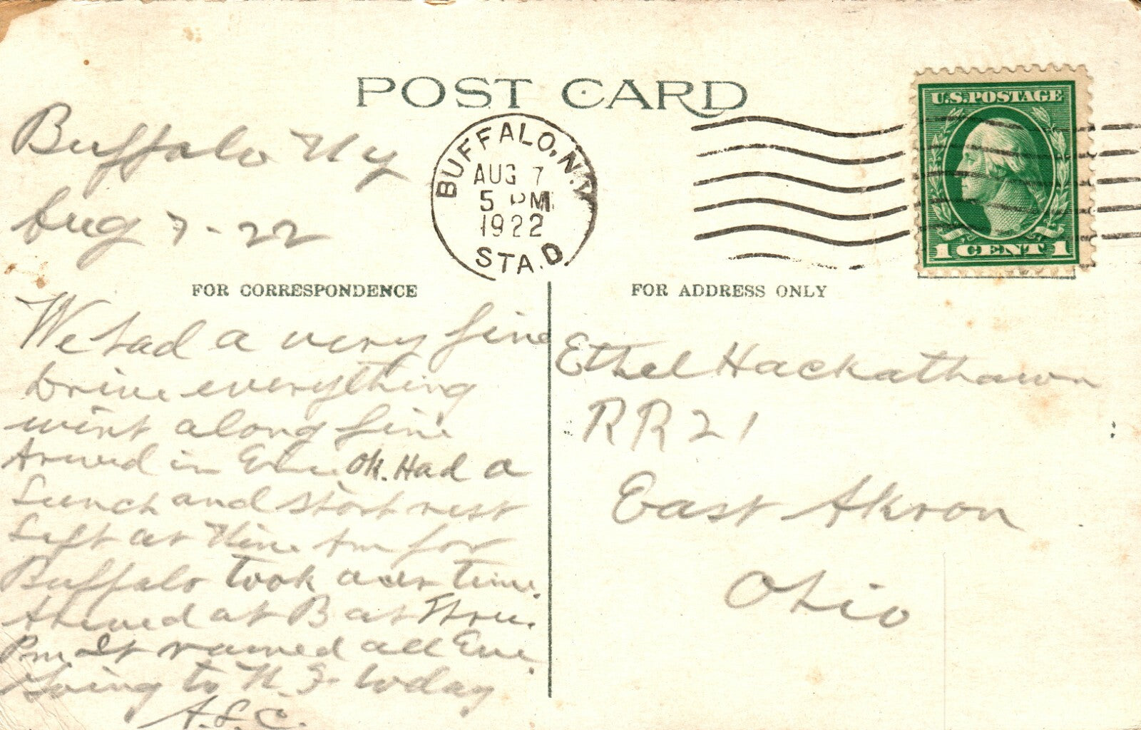 19 Lafayette Square Buffalo New York NY Postcard