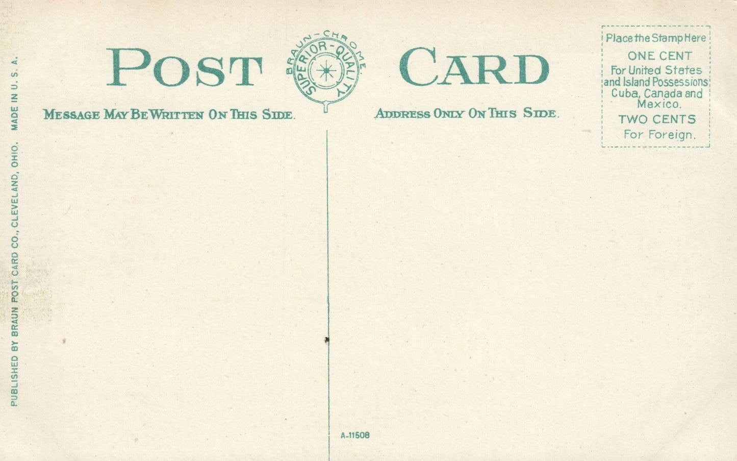 Rockefeller Park Cleveland Sunset  Wood Border OH Ohio Postcard