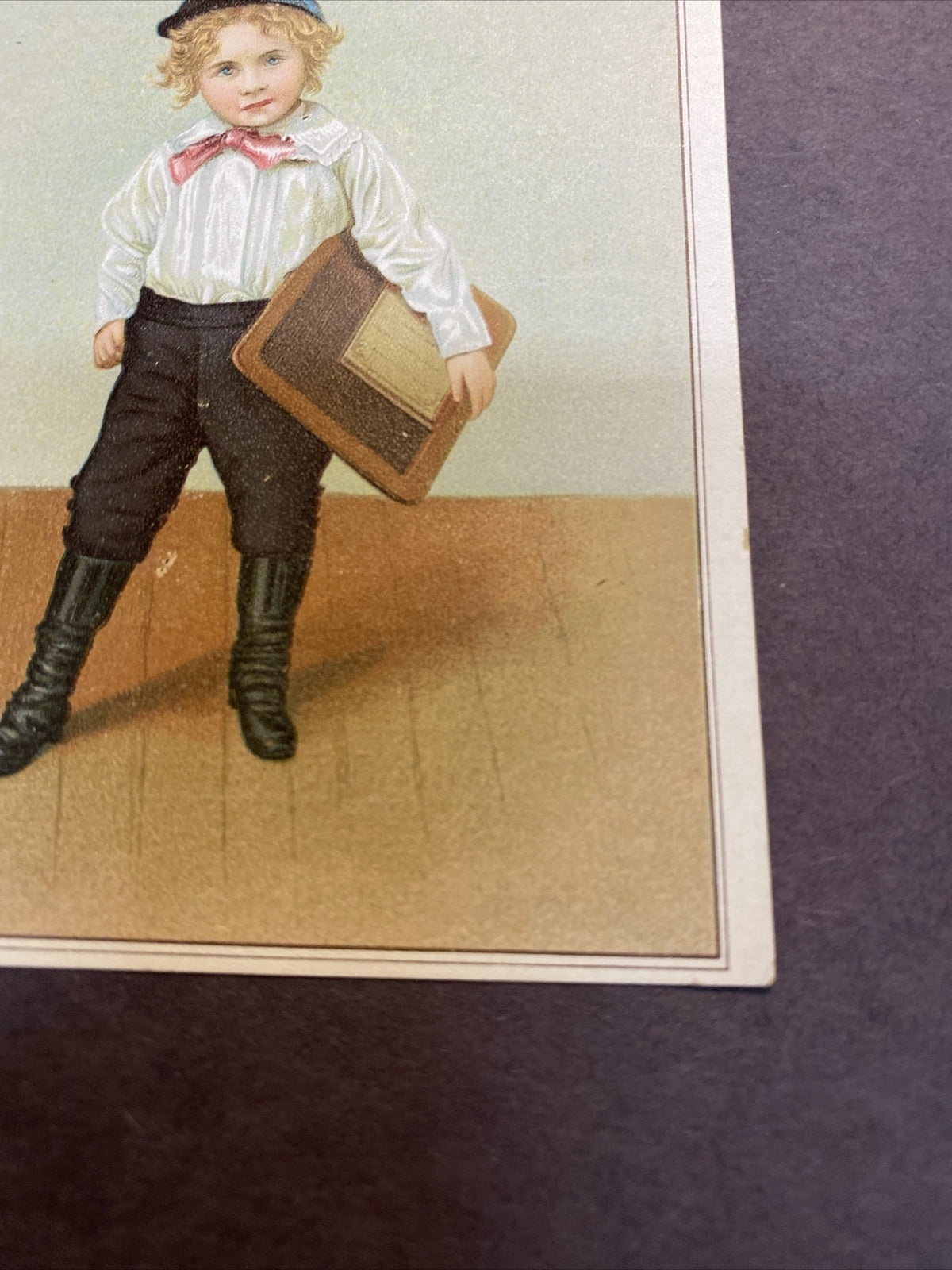 Herpolsheimer's Grand Rapids Michigan MI Advertising Victorian Trade Card boy