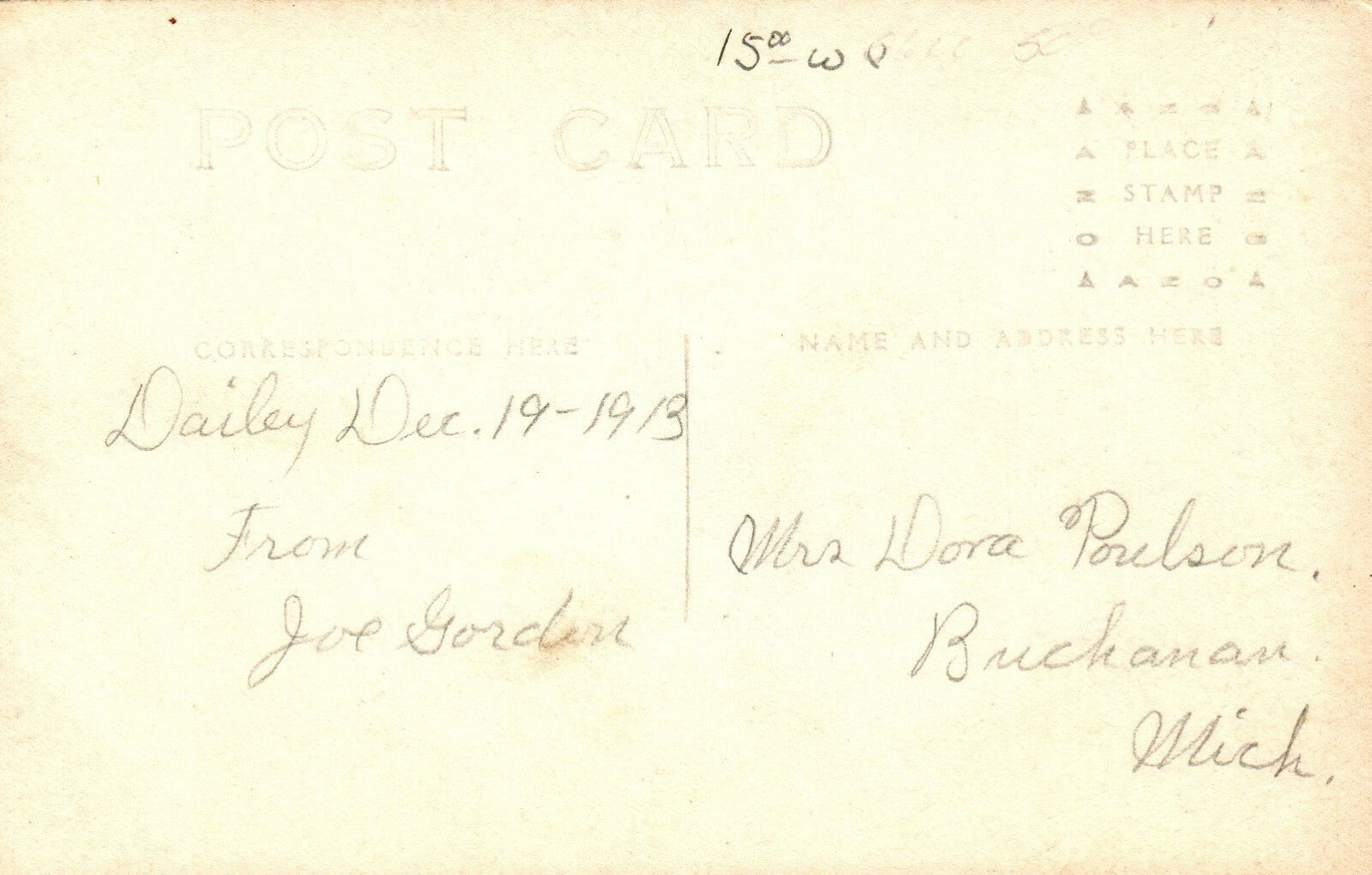 Real Photo Greenville High School Michigan Postcard 