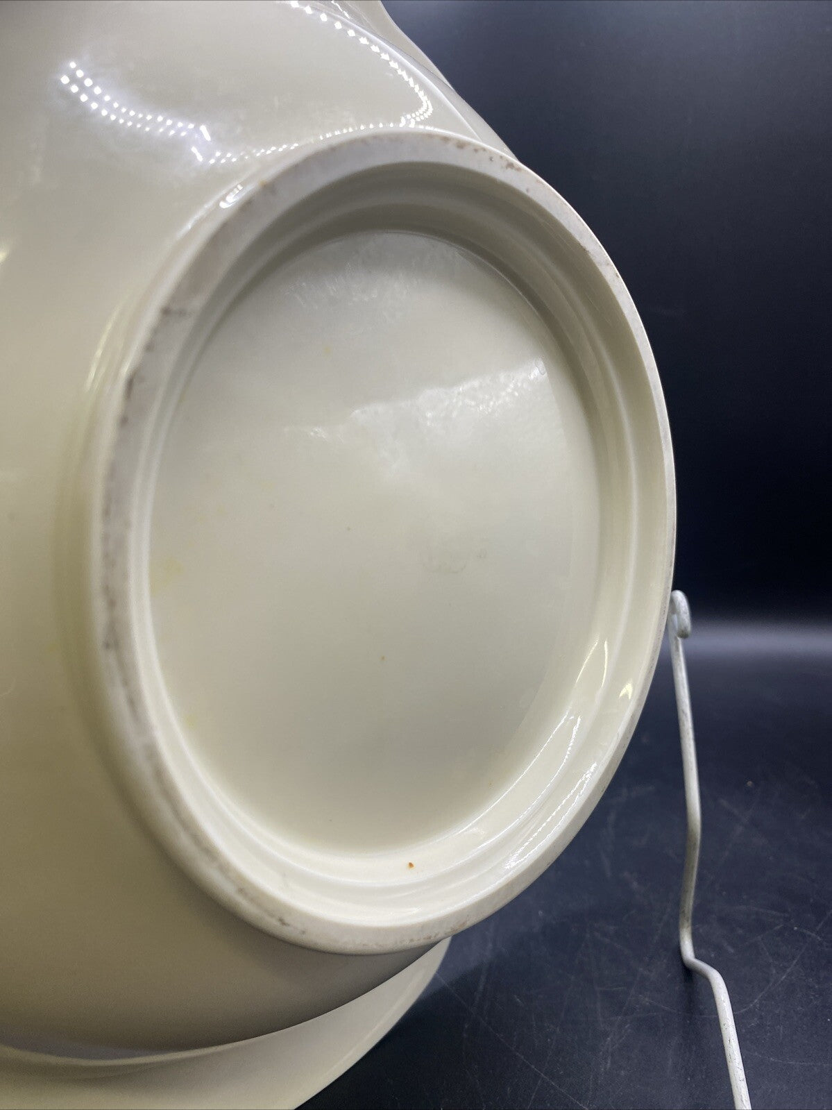 RARE 8.5" Waldershof Bavaria Serving Bowl with handles Cream with Gold Rim