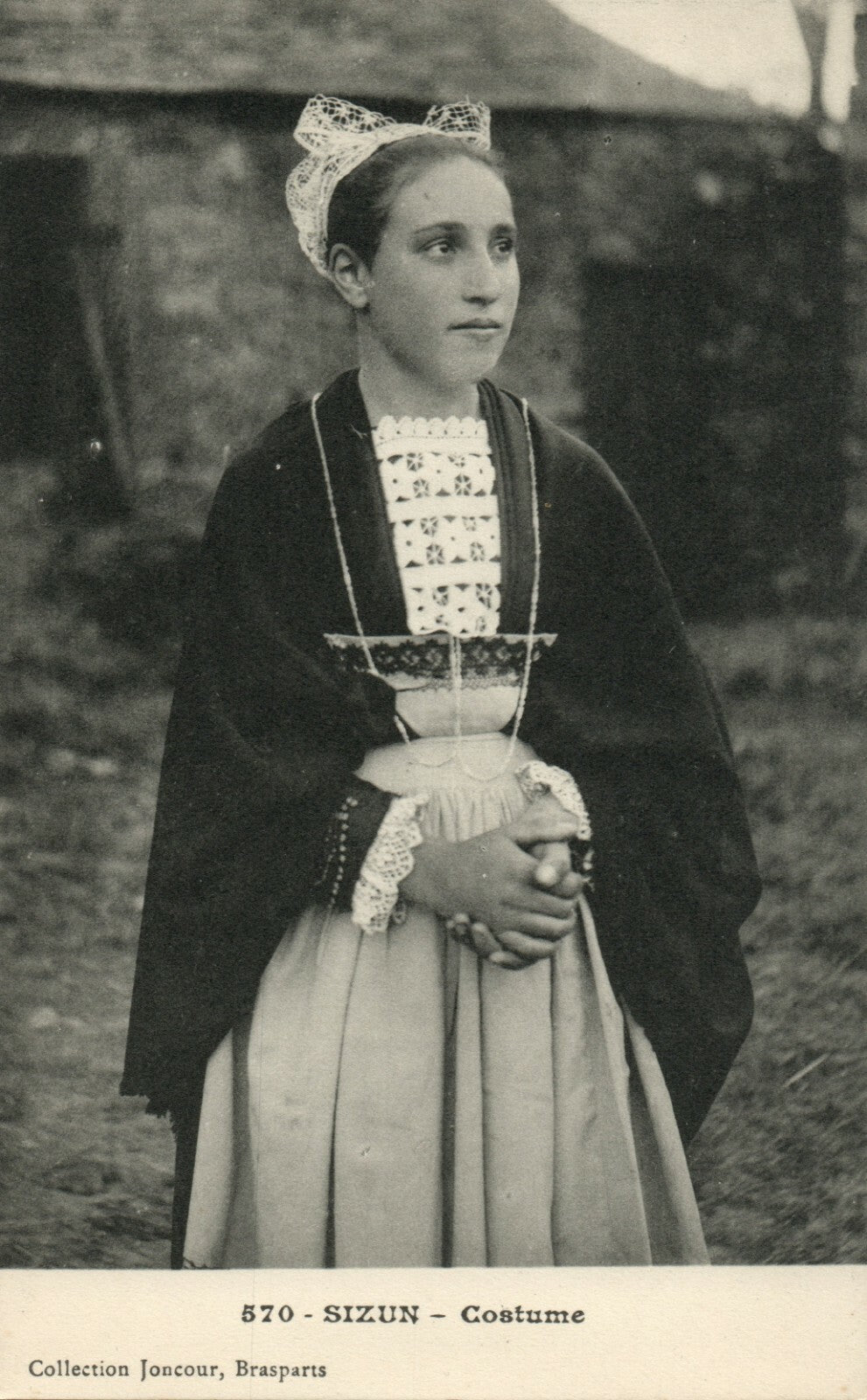 570 Sizun Costume Joncour Brasparts  French France Folklore Fashion Postcard