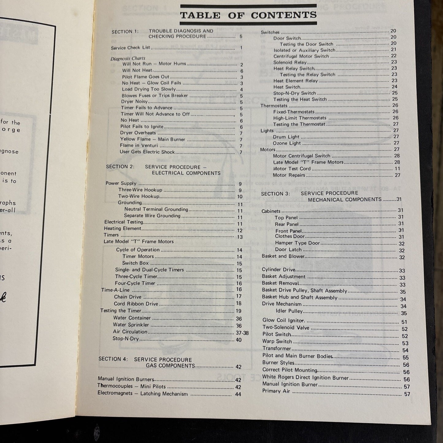 Repair Master Manual Norge Fedders Gas & Electric Dryers  No. 8054 c1976