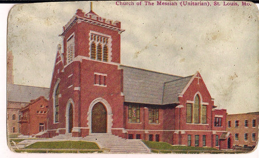 Church of The Messiah Utitarian St Louis MO Missouri Postcard