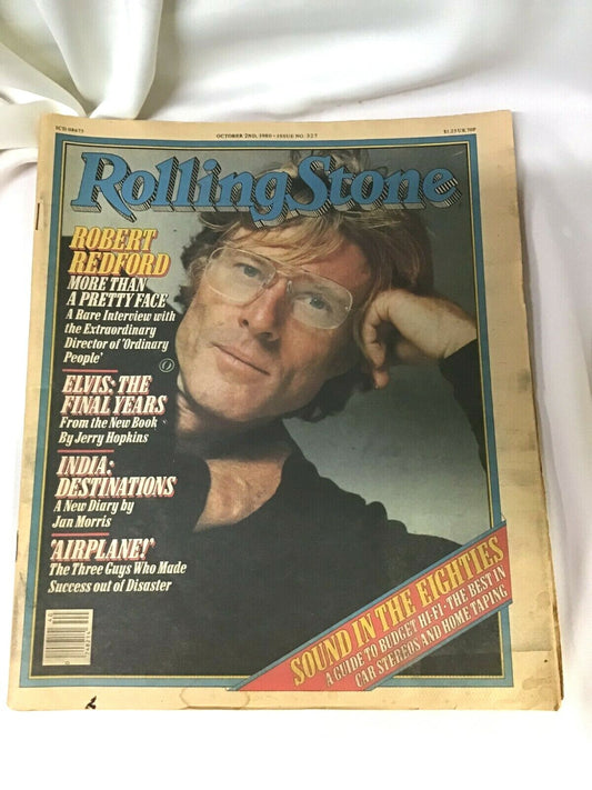 Rolling Stone Magazine Issue 327 October 2nd 1980 Robert Redford Vintage