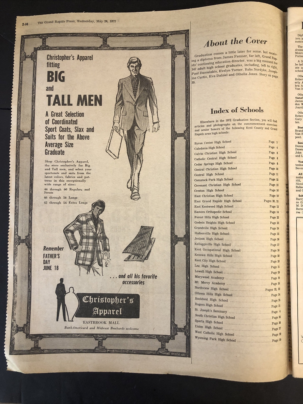 Graduation 1972 Grand Rapids Press Newspaper 40 pages Seniors High School