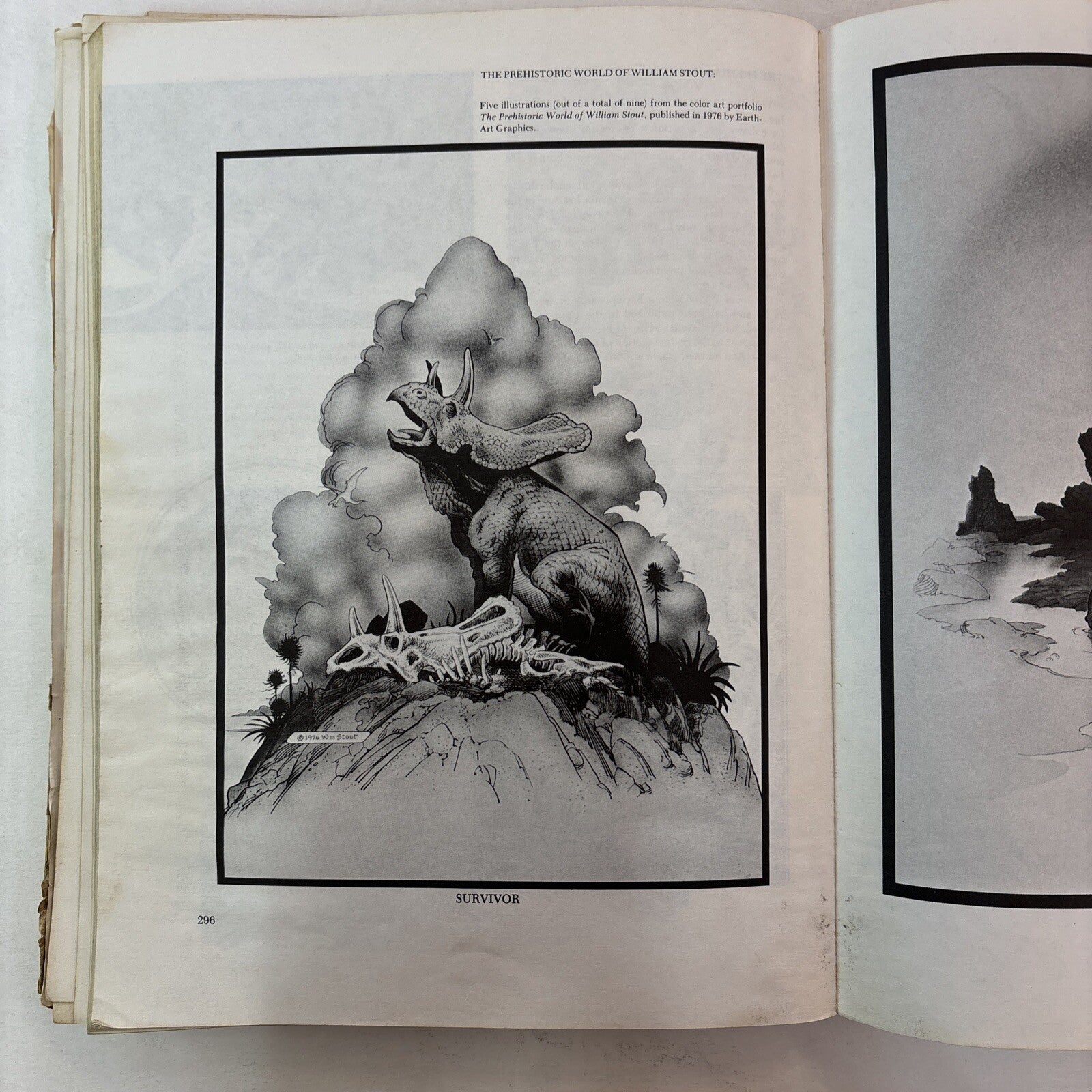 THE DINOSAUR SCRAPBOOK Book B&W Illustrated Donald Glut