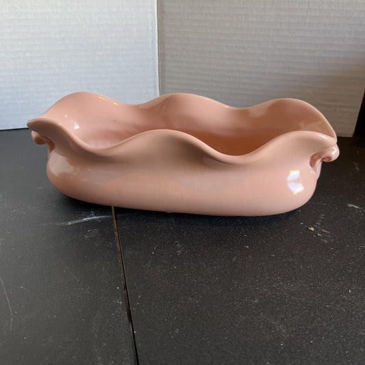 Abingdon USA Pottery Console Bowl with Scalloped Edge #570