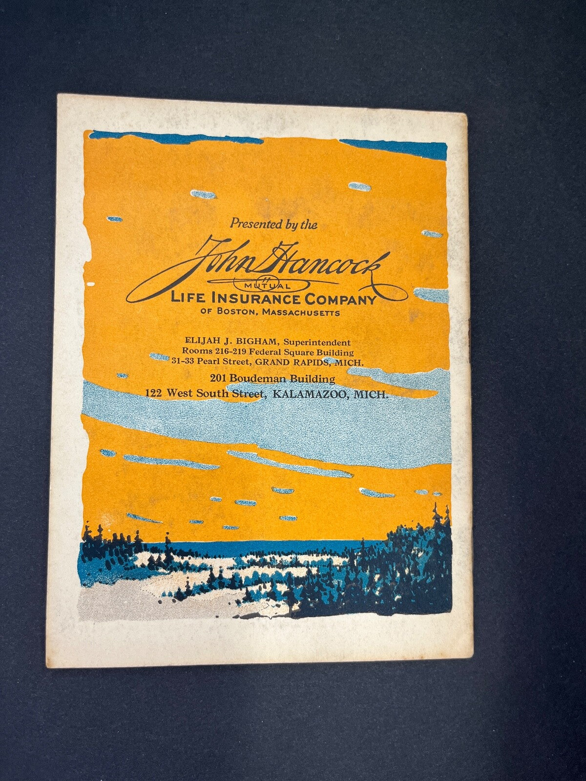 Vintage "Lewis and Clark" John Hancock Life Insurance Ad Book