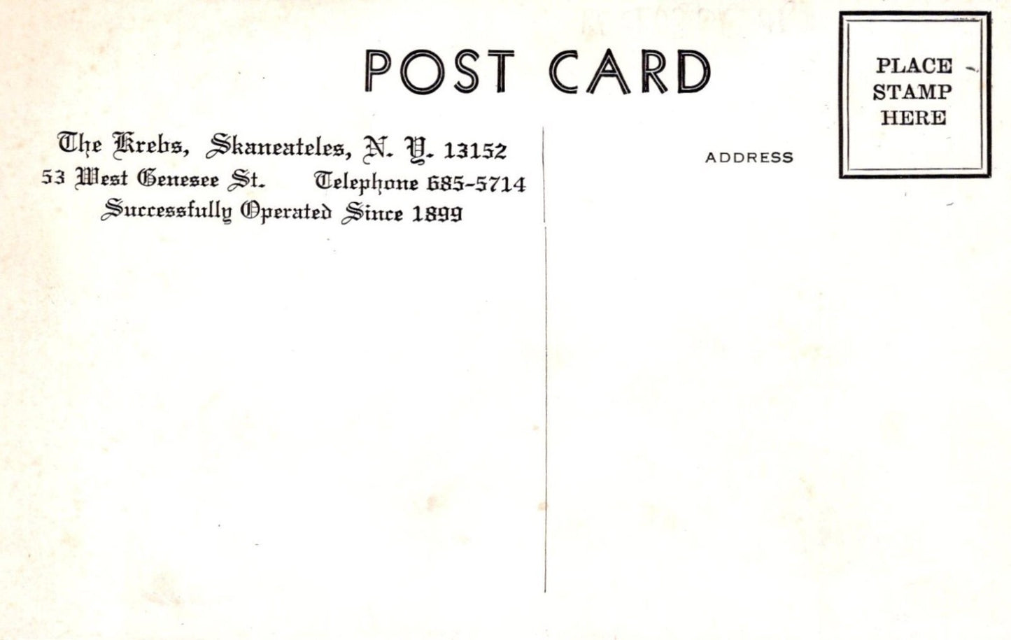 Four Views The Krebs 1899 Skaneateles New York NY Restaurant Postcard