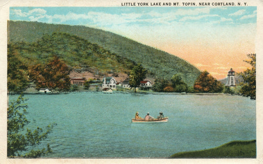 Little York And Mt Topin Near Cortland New York NY Postcard