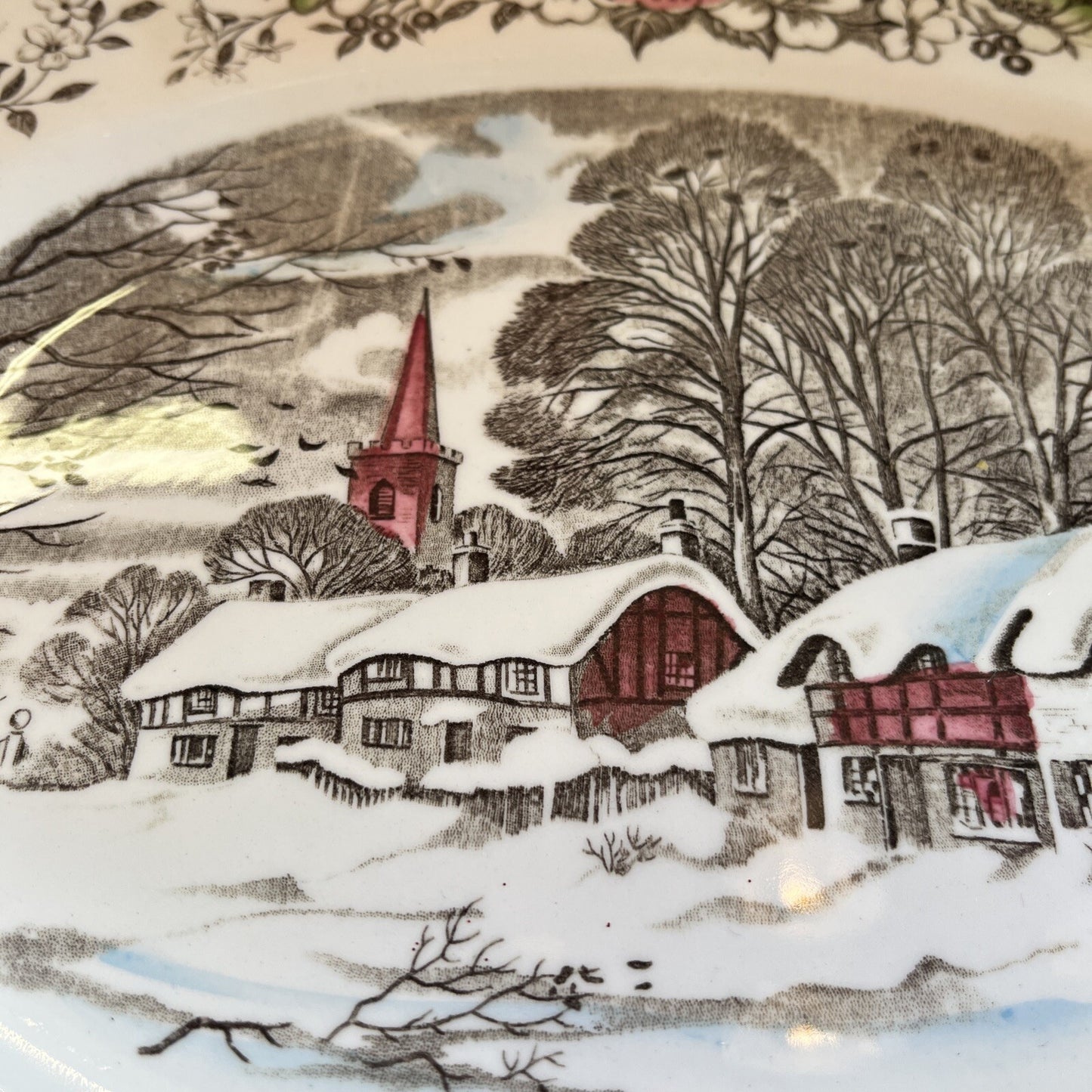 Beautiful 12” English Staffordshire  China Platter