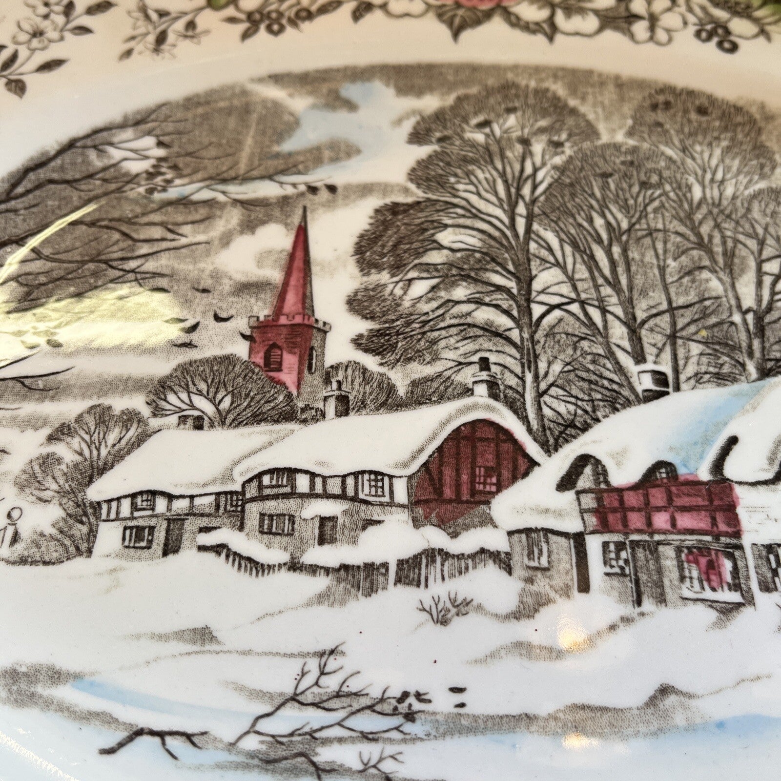 Beautiful 12” English Staffordshire  China Platter