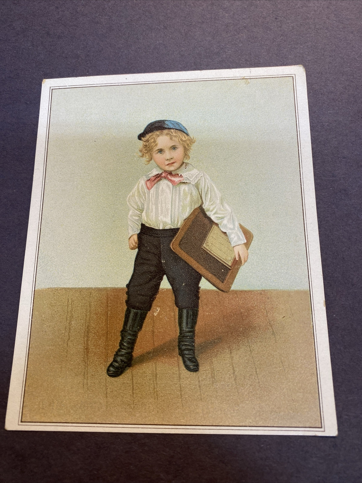 Herpolsheimer's Grand Rapids Michigan MI Advertising Victorian Trade Card boy