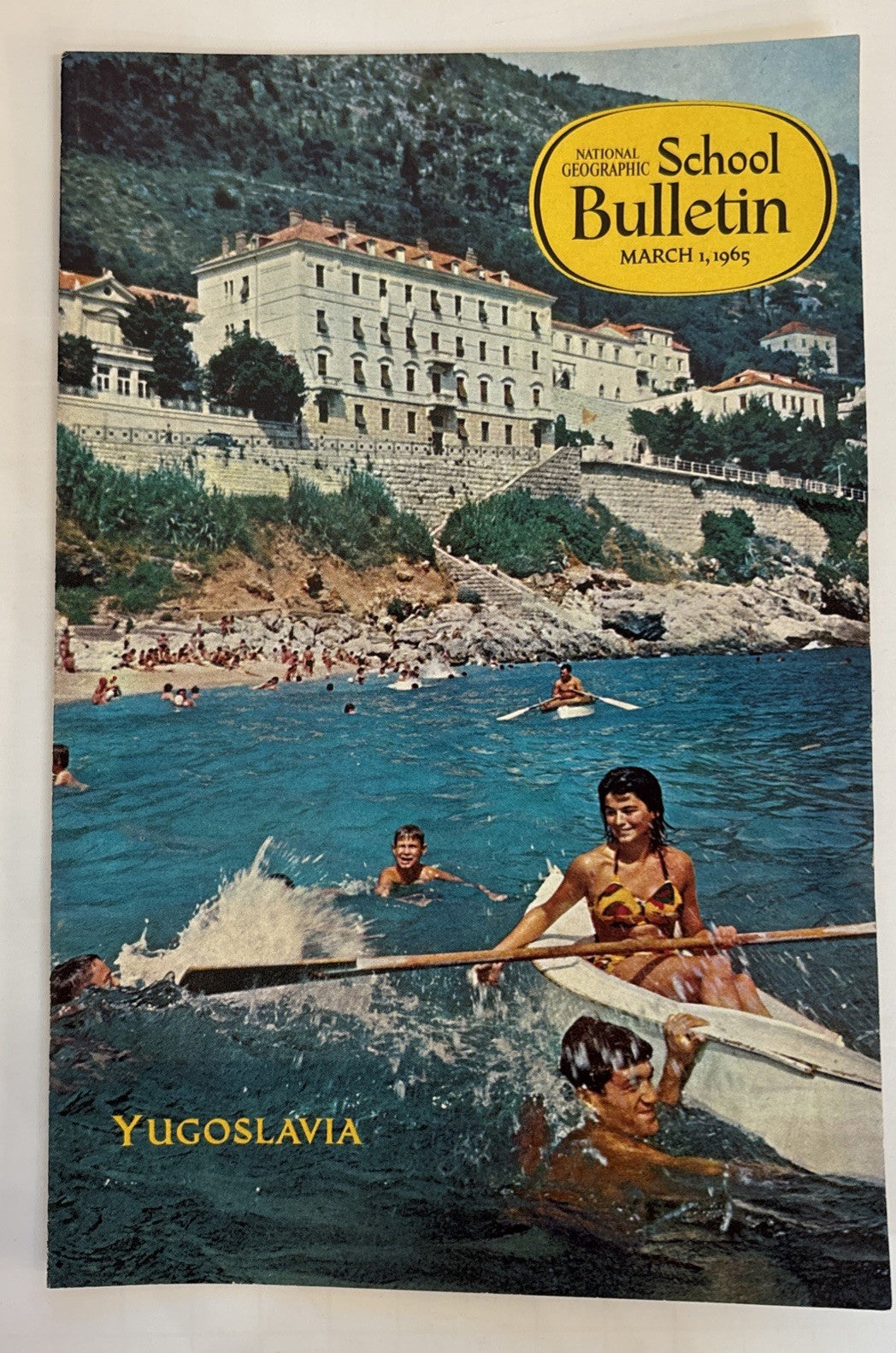 National Geographic School Bulletins Feb-May & Sept 1965 Lot of 5