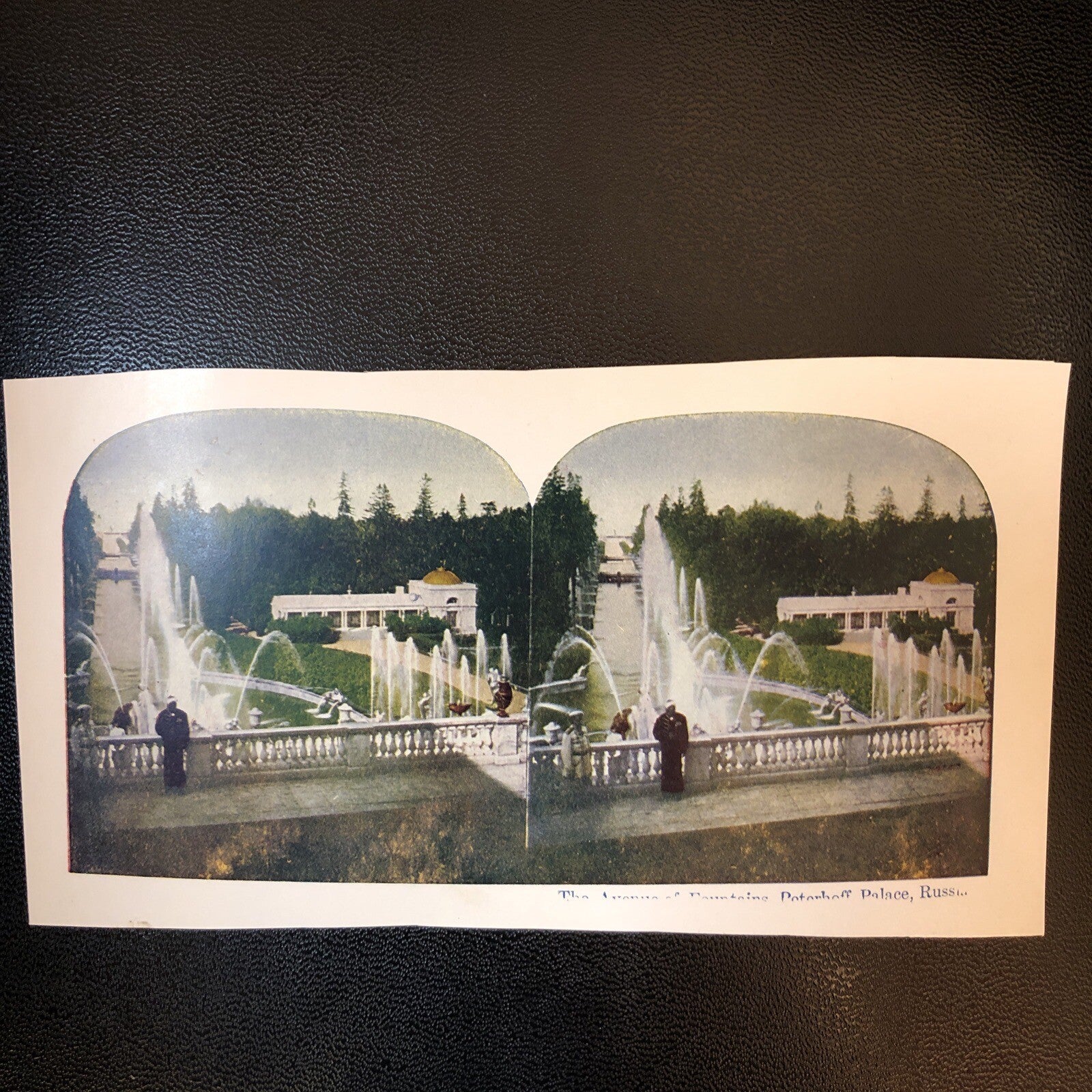 RARE Stereoview Paper Cards Peterhof Palace Saint Petersburg Russia