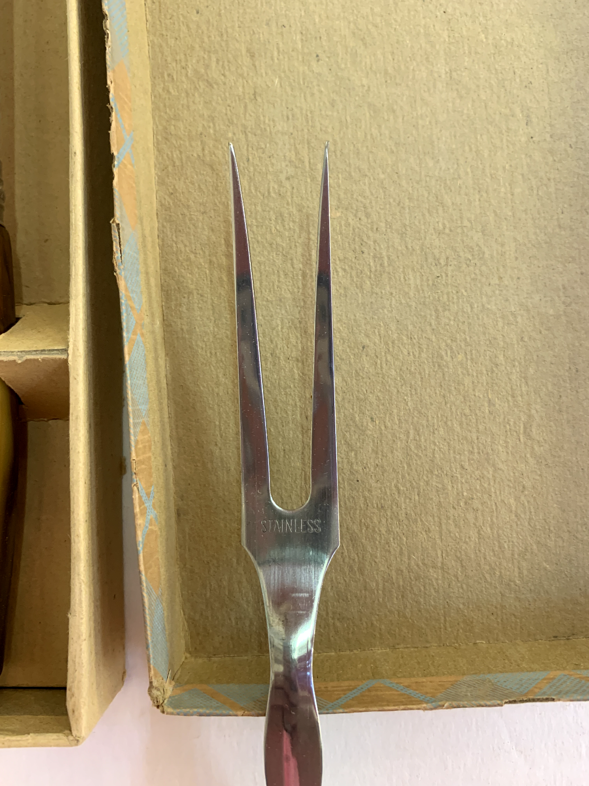Vintage Parker & Sons Sheffield England 3 Piece Carving Set Bakelite Bladehandle