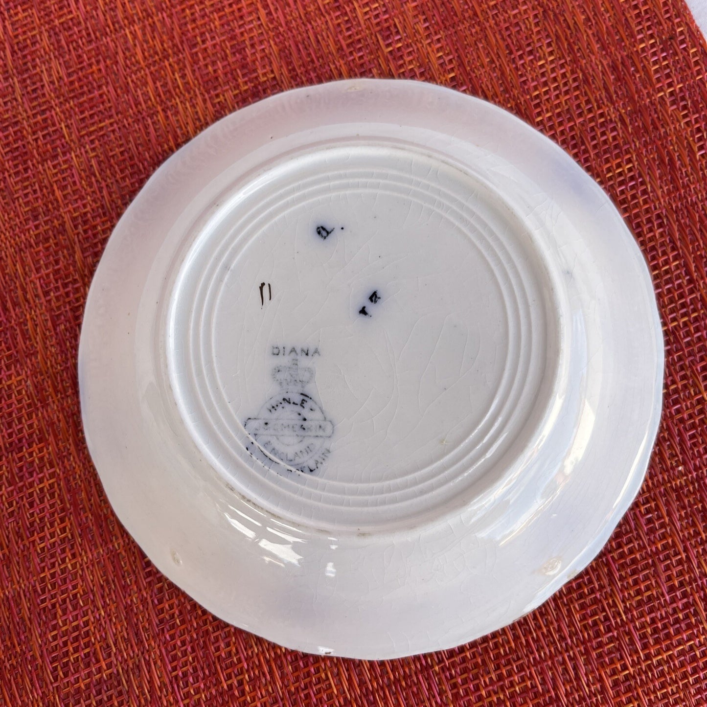 Retired J& G Meakin Hanley England Flo- Blue Fruit Bowl 5.25” - 1907