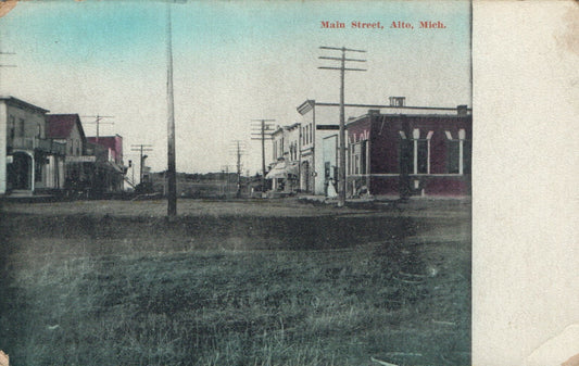 2124 Main Street Alto  Michigan  MI Postcard
