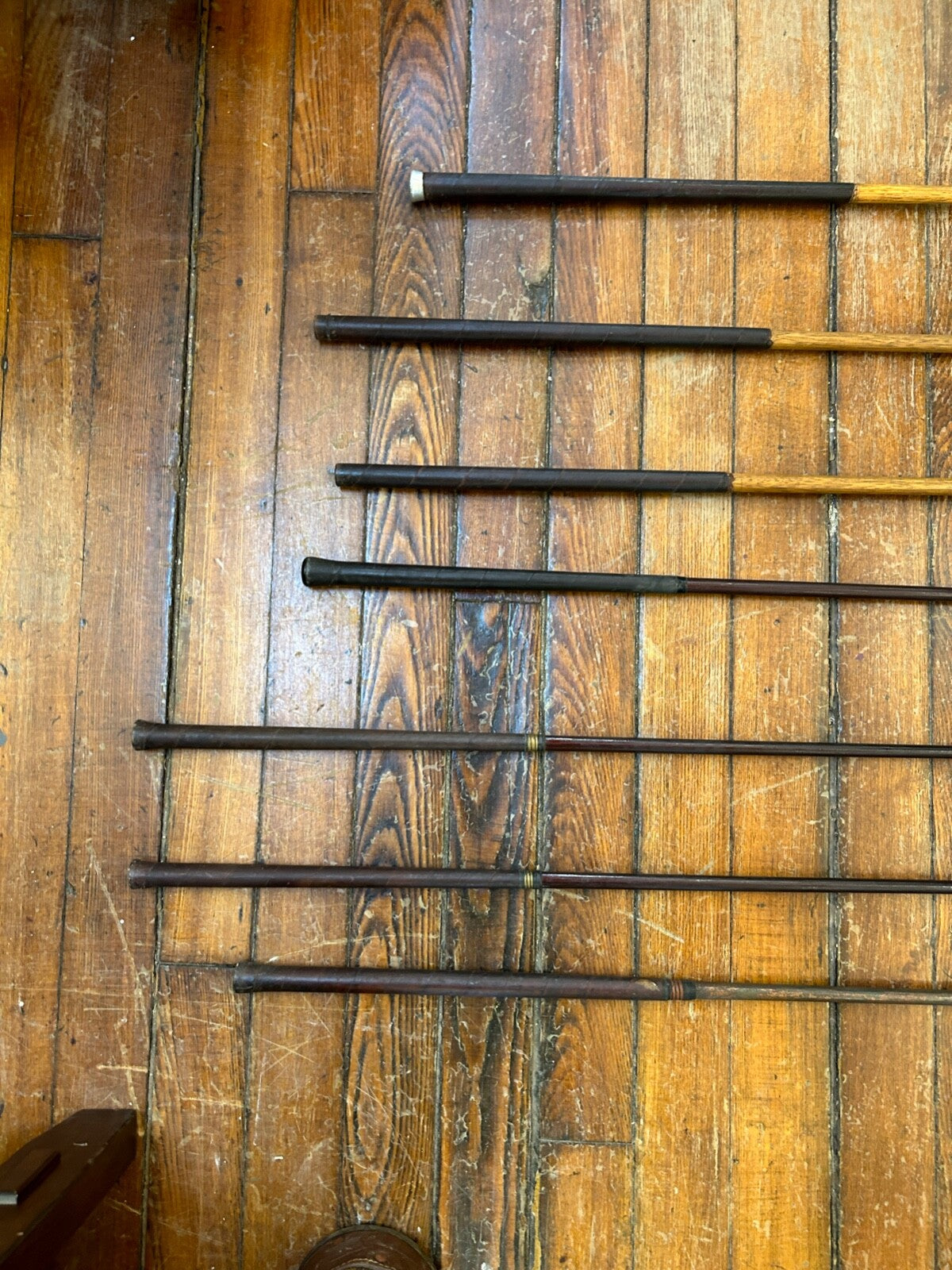1930's Set of 7 Golf Club W Bag Wood and Metal Clubs Wood Handles W Talon Zipper