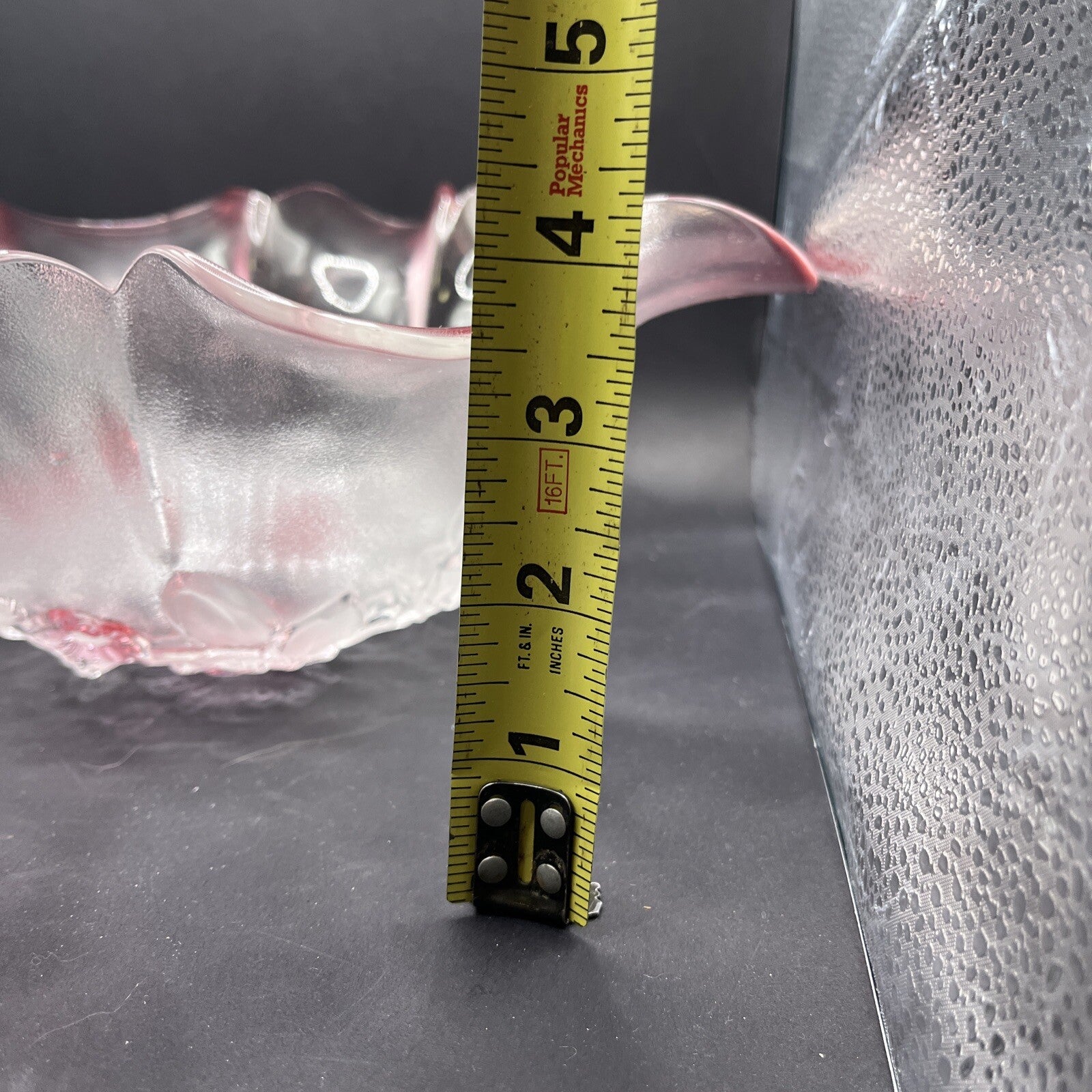 Mikasa Pink Dogwood Flower Rosella Crystal Glass Set Made in W. Germany