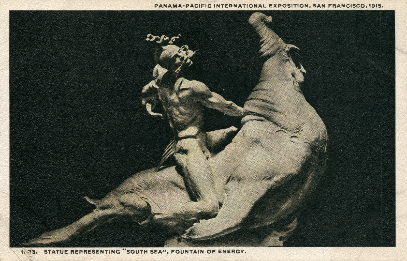 Statue South Sea Fountain Energy 1933 Panama Pacific Exposition San Francisco CA