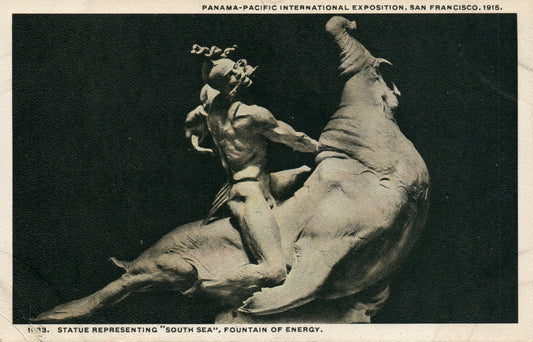 Statue South Sea Fountain Energy 1933 Panama Pacific Exposition San Francisco CA