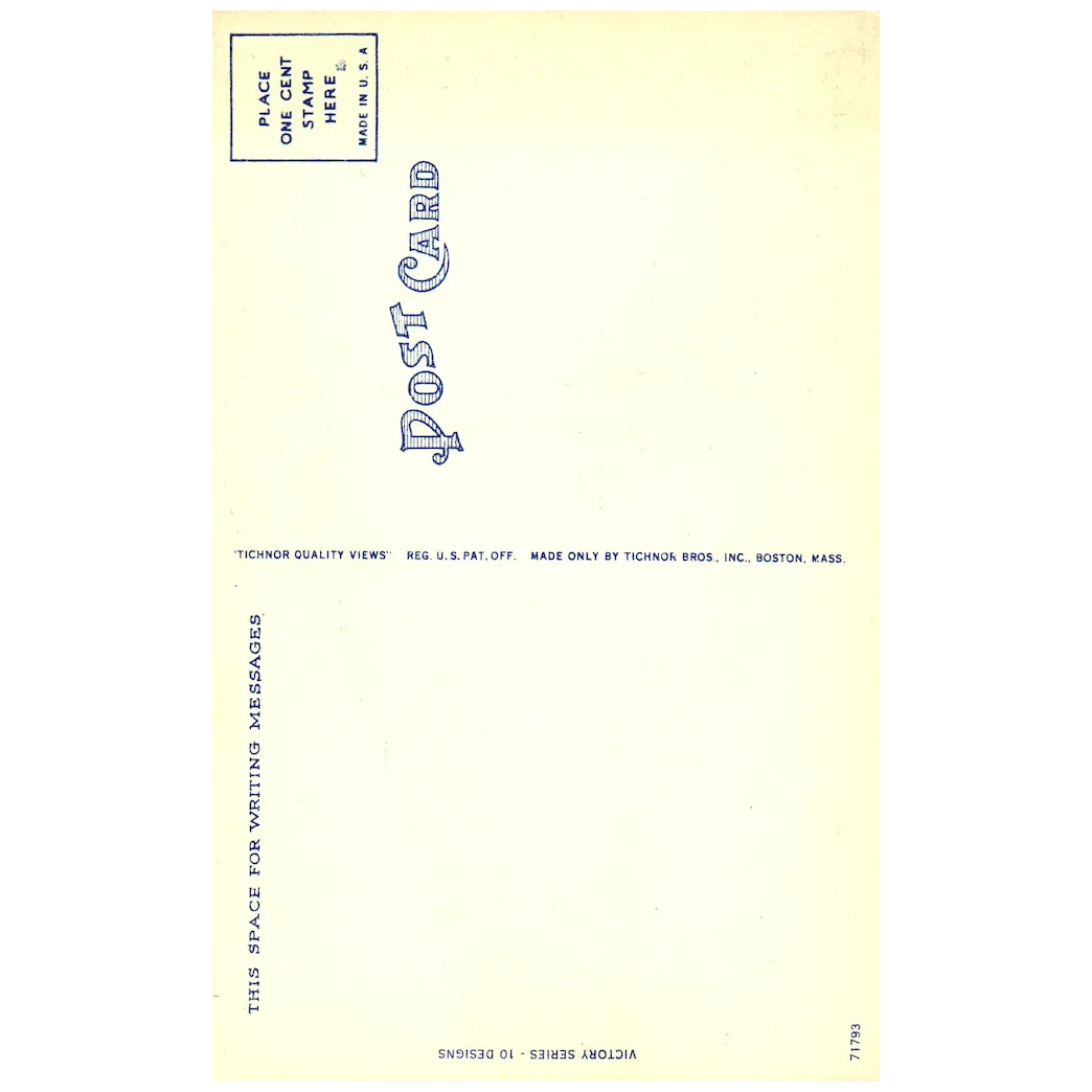 Victory "V" Keep 'Em Flying Bald Eagle and Planes Vintage Patriotic Postcard