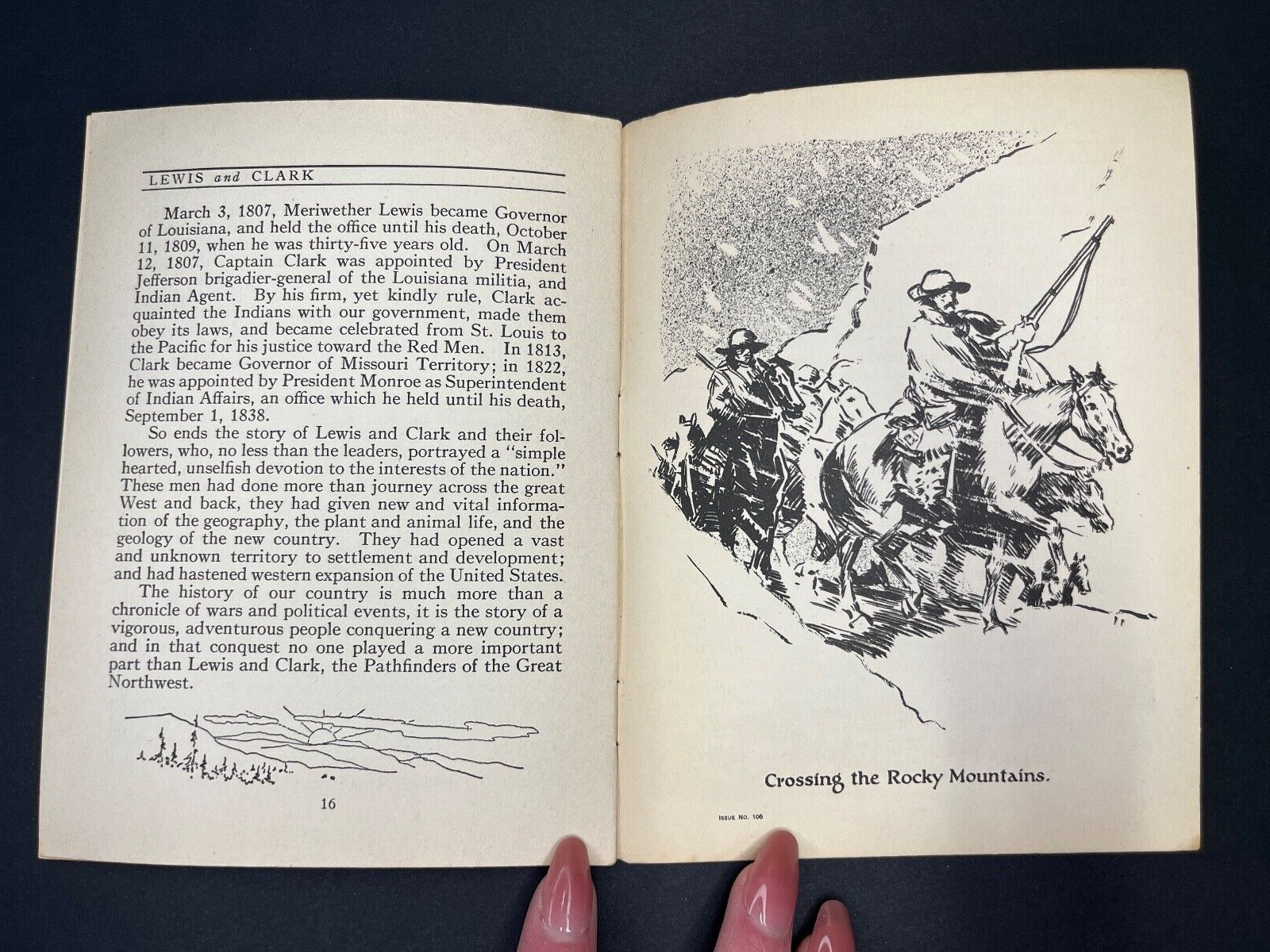 Vintage "Lewis and Clark" John Hancock Life Insurance Ad Book