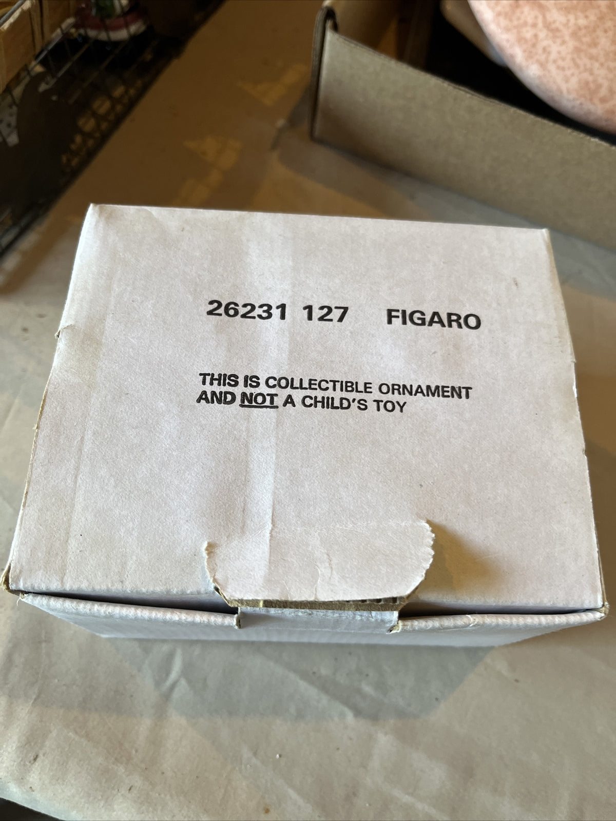 Grolier Christmas Magic Ornament Pinocchio Figaro Cat Disney #18063