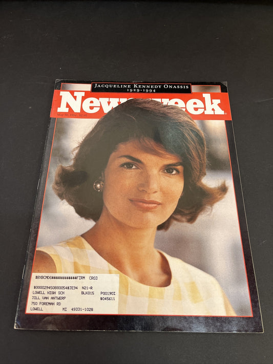 Newsweek Magazine May 30, 1994 Issue Jacqueline Kennedy Onassis 