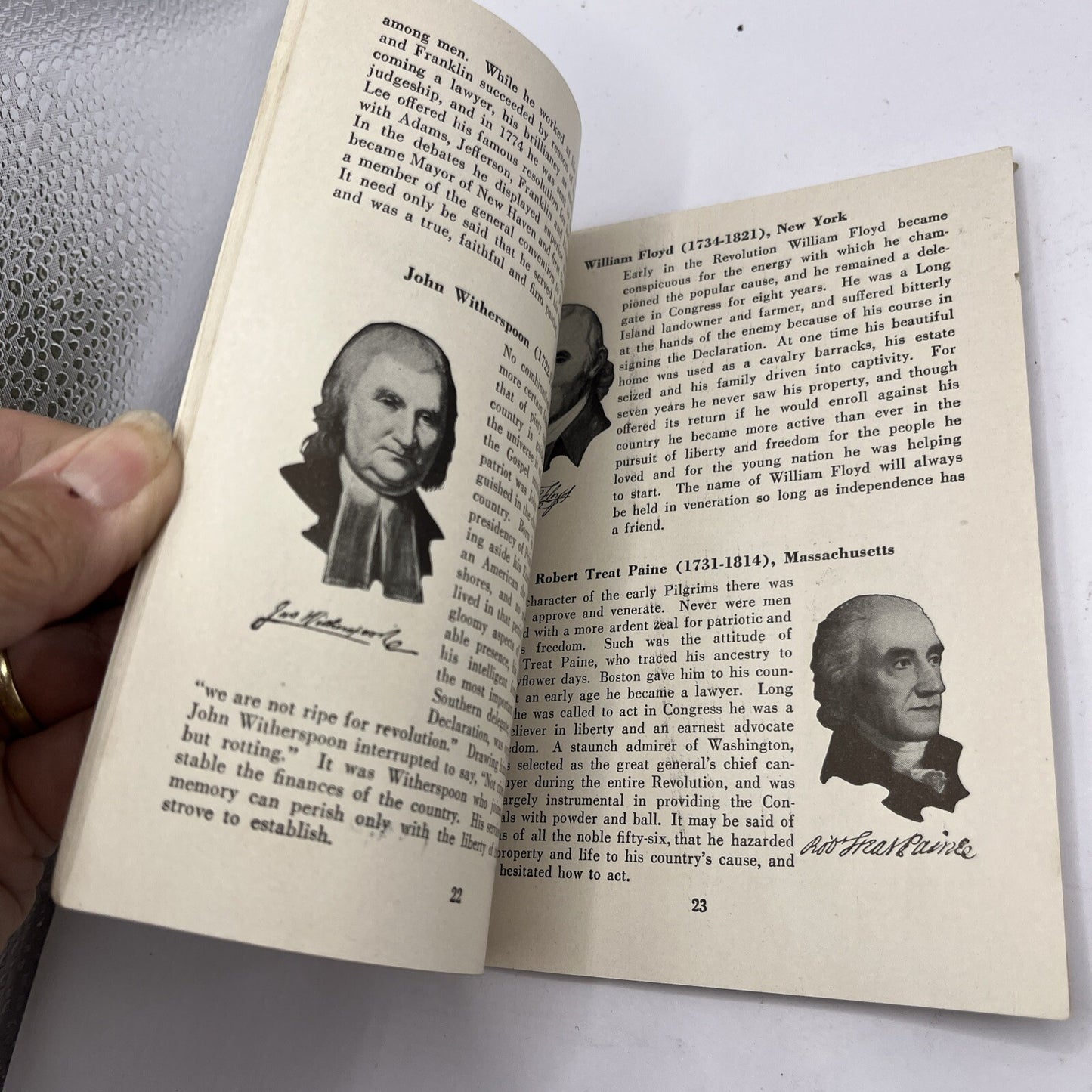 The Signers Of The Declaration Of Independence Book Prudential Insurance P6D