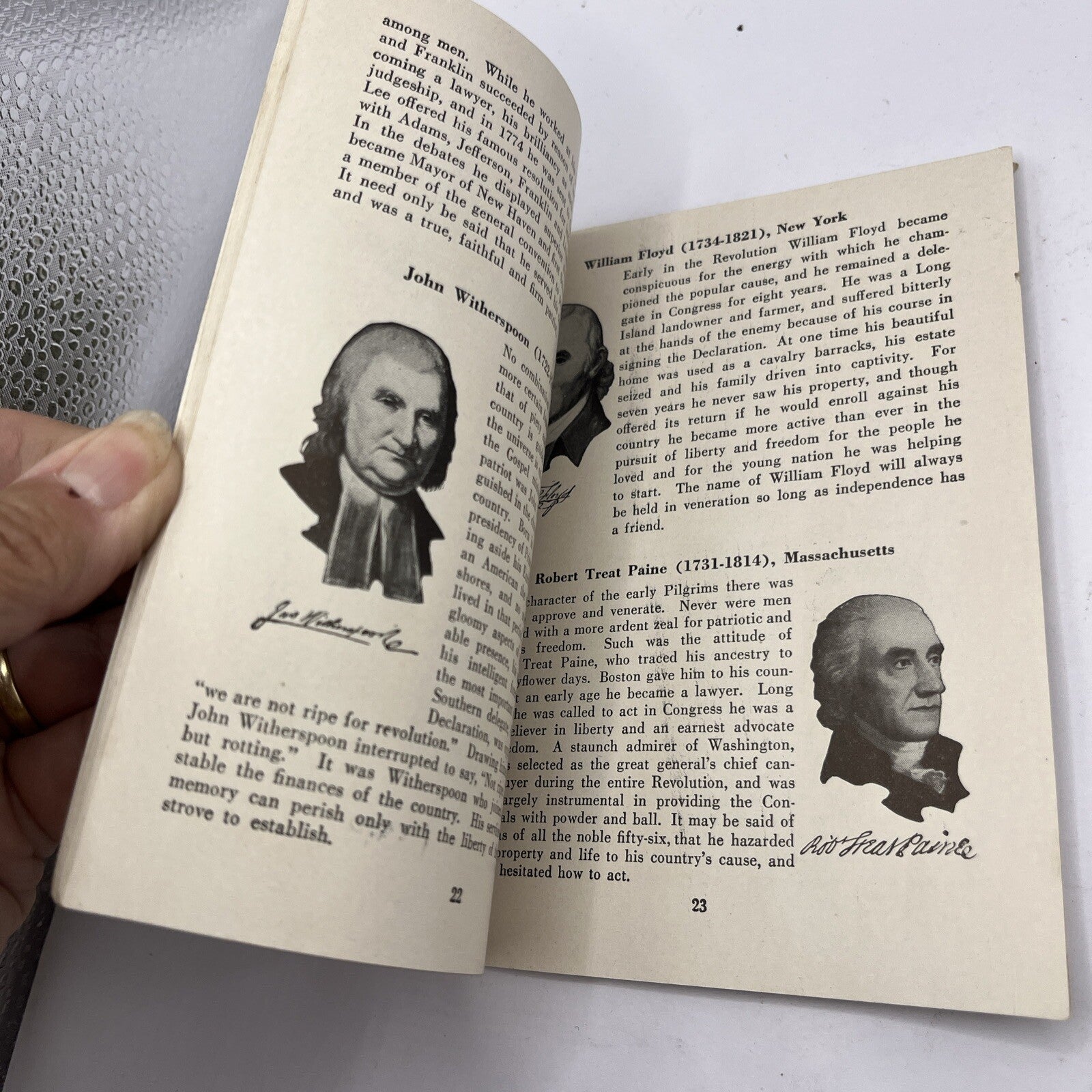 The Signers Of The Declaration Of Independence Book Prudential Insurance P6D