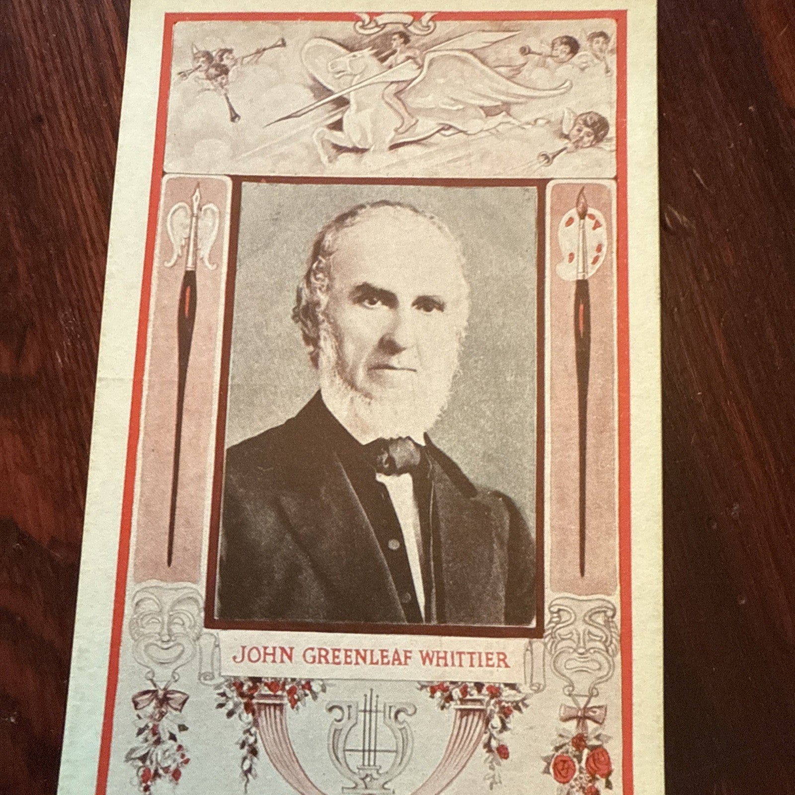 John Greenleaf Whittier J I Austen PEGASUS Arts Theater Writing c1910's *Scarce