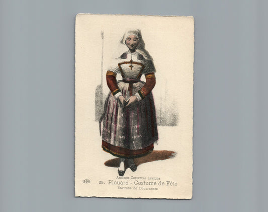 25 Plouare Costume de Fete Anciens Costumes Bretons French France Folklore